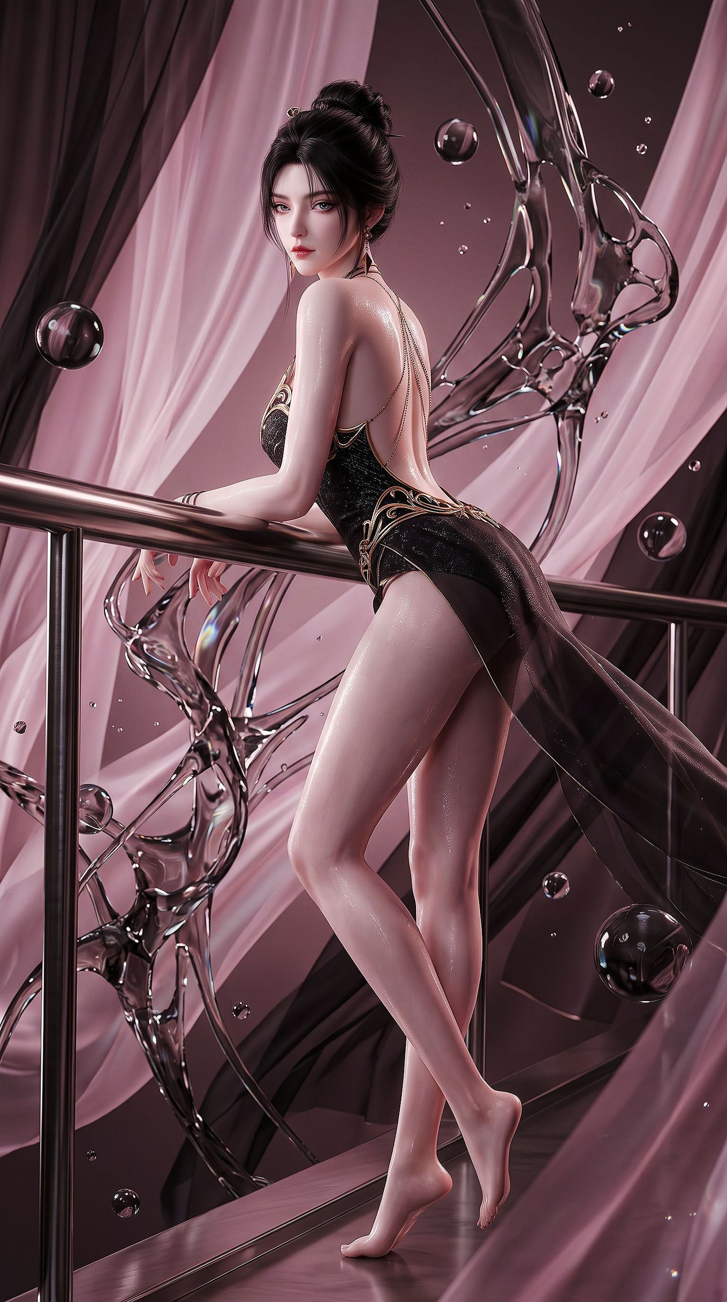 一斩苍穹动画 寒鸦 国漫美女 性感大长腿美女,第1张