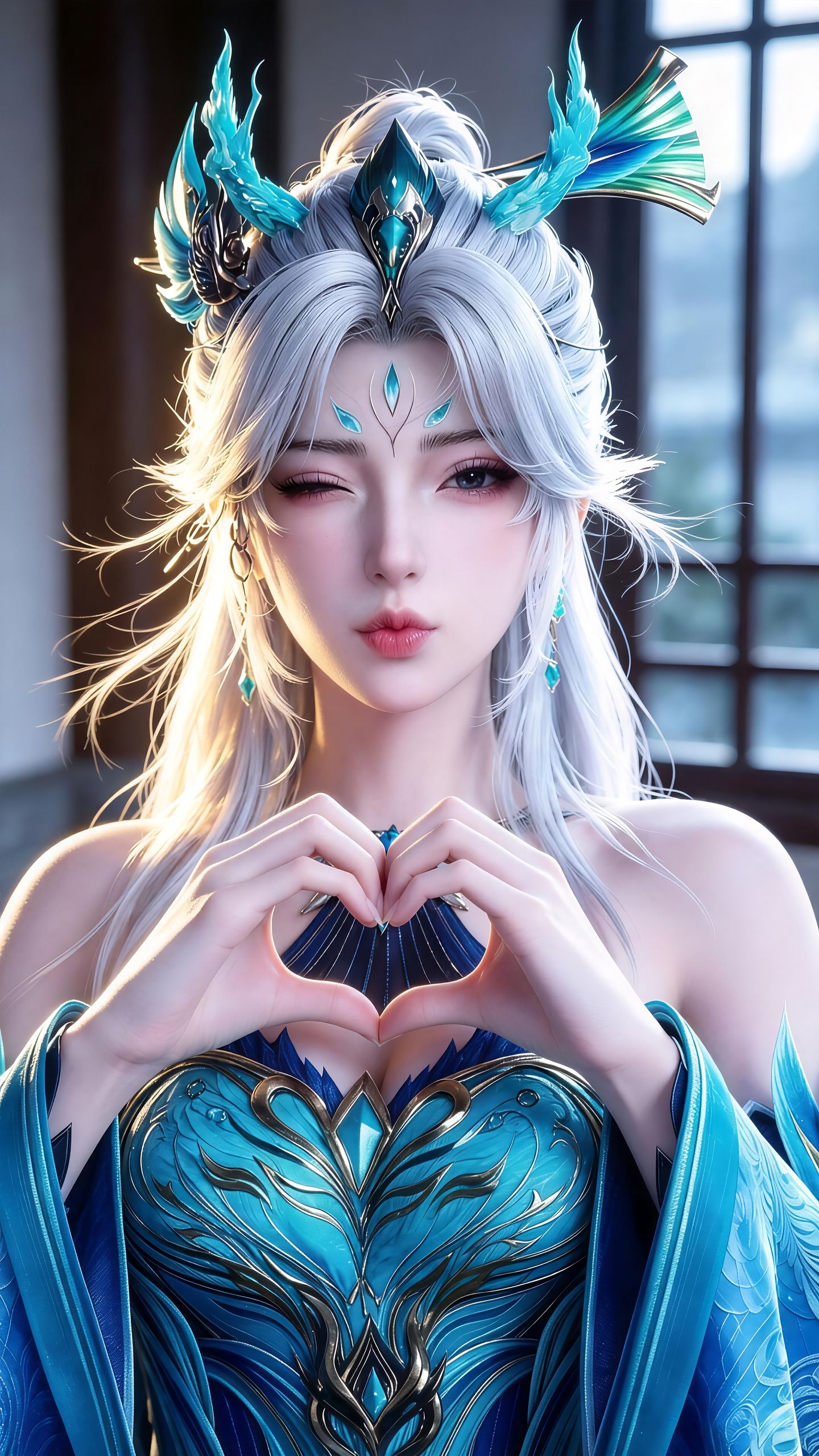 《择天记》南客的颜值与可爱双双超标 孔雀神女 反差感颜值 动漫壁纸 仙气御姐,第3张