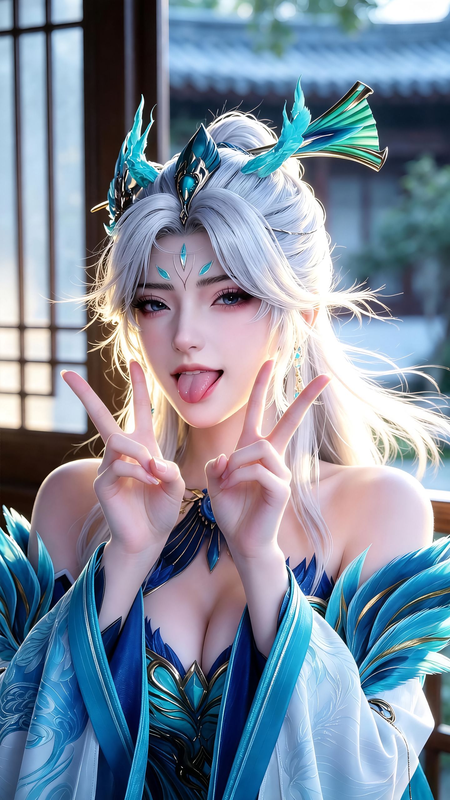 《择天记》南客的颜值与可爱双双超标 孔雀神女 反差感颜值 动漫壁纸 仙气御姐,第5张