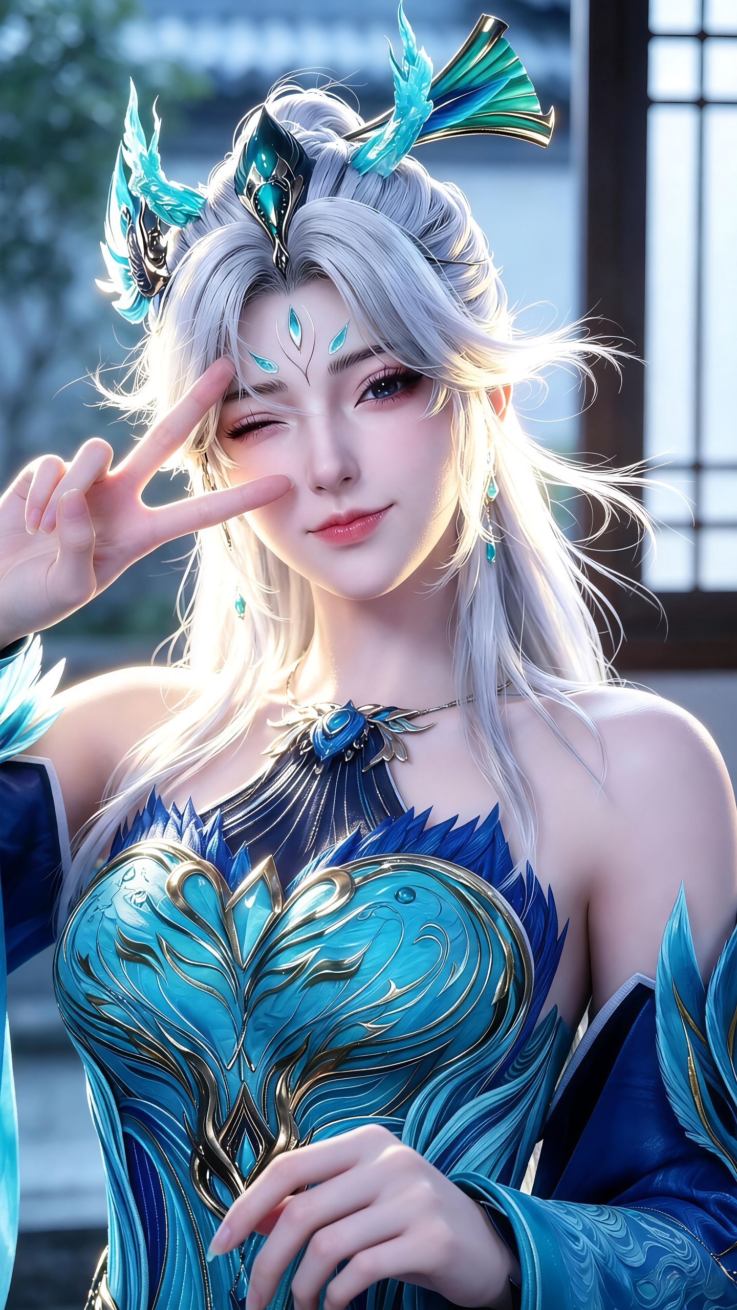 《择天记》南客的颜值与可爱双双超标 孔雀神女 反差感颜值 动漫壁纸 仙气御姐,第6张