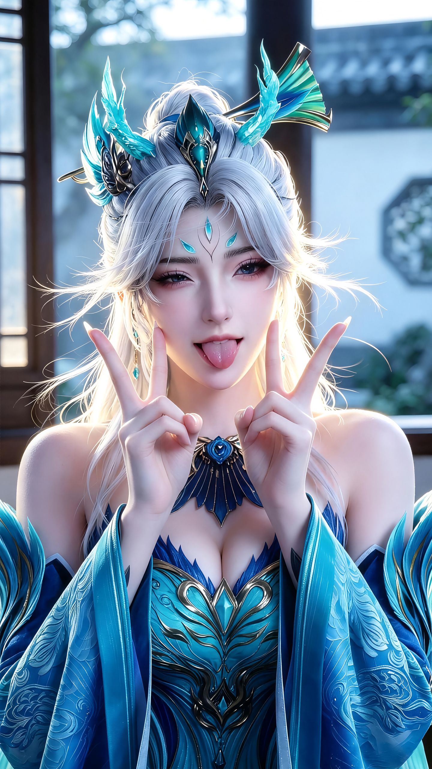 《择天记》南客的颜值与可爱双双超标 孔雀神女 反差感颜值 动漫壁纸 仙气御姐,第7张