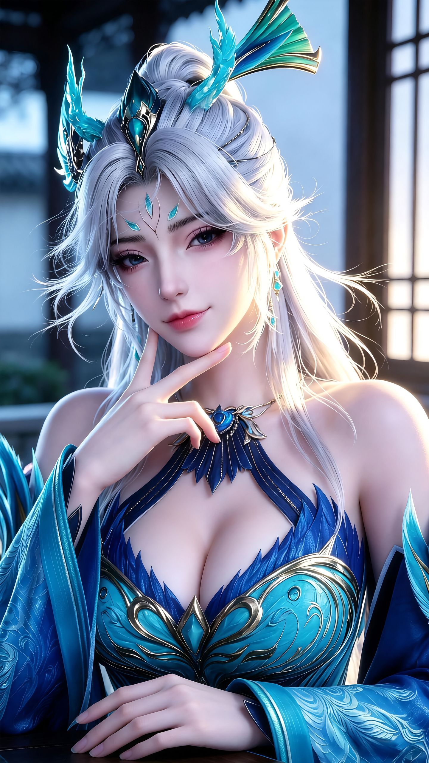 《择天记》南客的颜值与可爱双双超标 孔雀神女 反差感颜值 动漫壁纸 仙气御姐,第12张