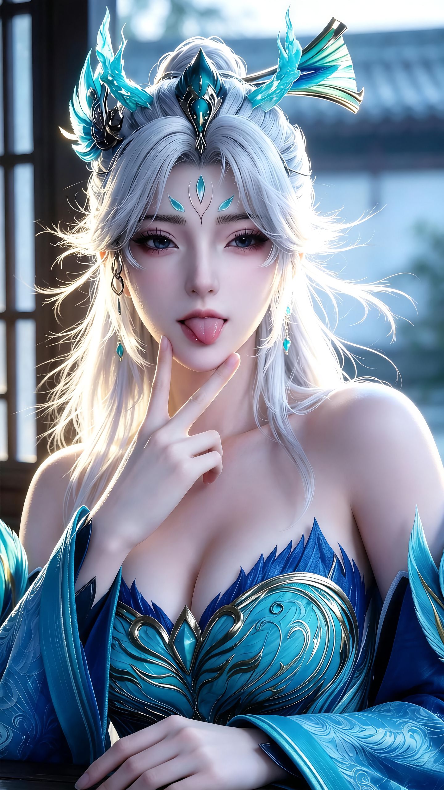 《择天记》南客的颜值与可爱双双超标 孔雀神女 反差感颜值 动漫壁纸 仙气御姐,第13张