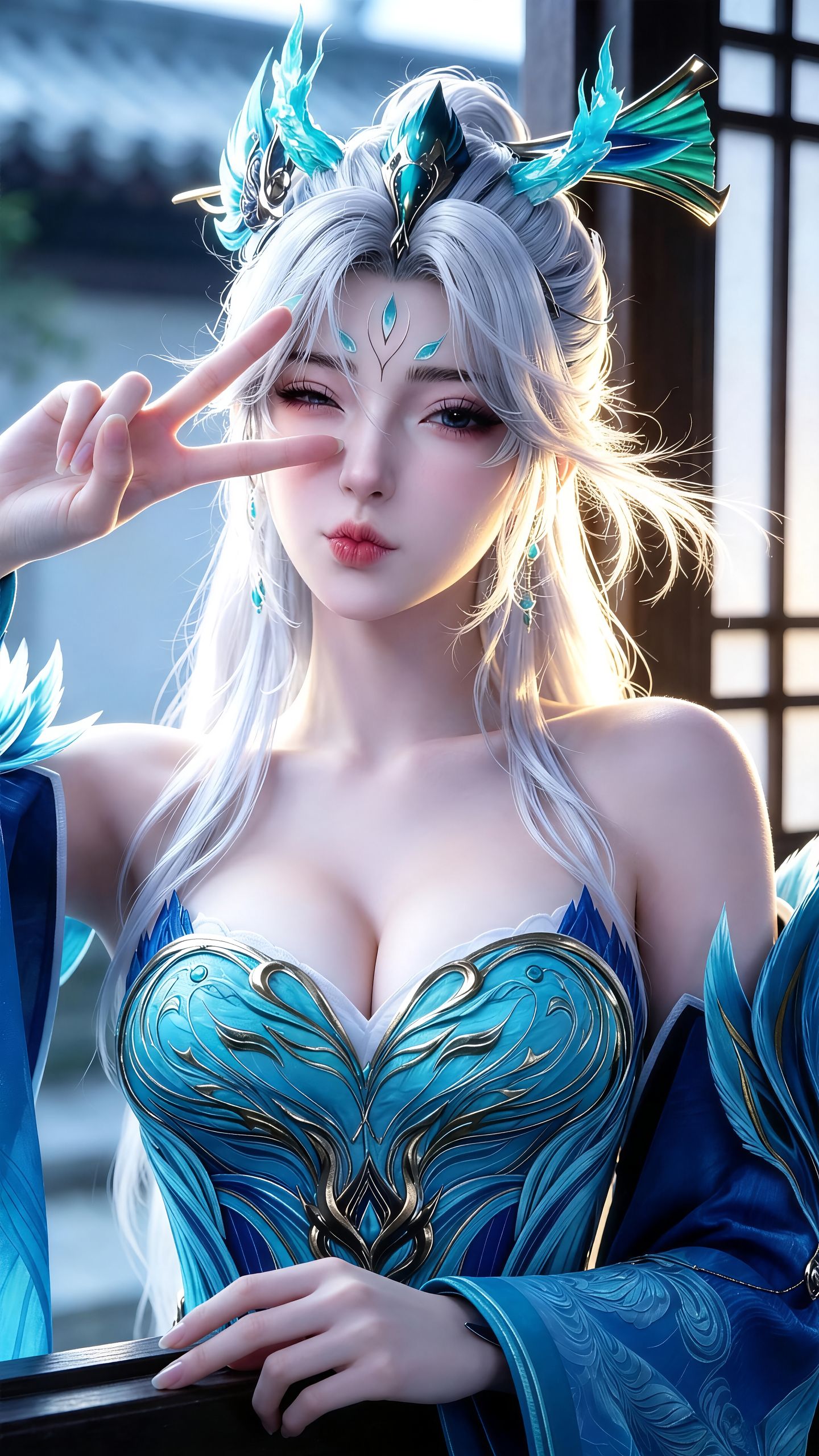 《择天记》南客的颜值与可爱双双超标 孔雀神女 反差感颜值 动漫壁纸 仙气御姐,第14张