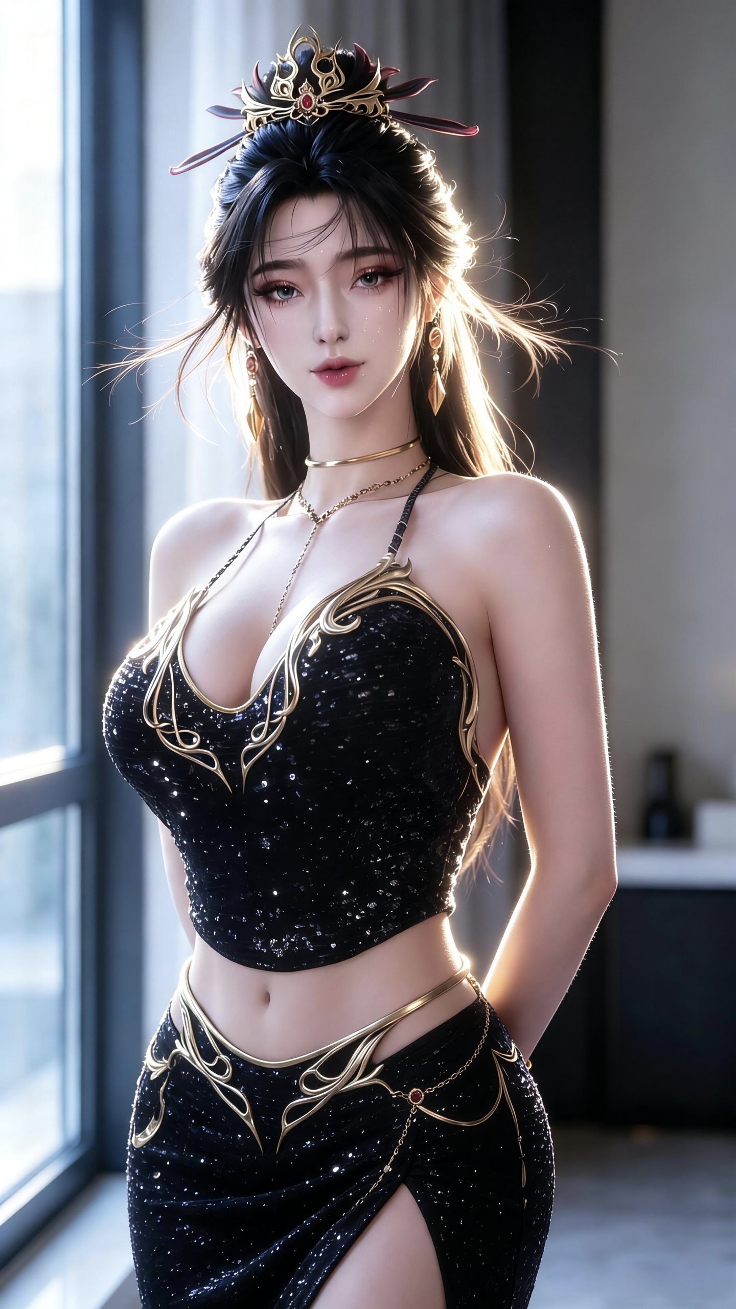 高级魅惑 静谧奢华 一斩苍穹寒鸦 黑金御姐 高级感氛围感,第8张