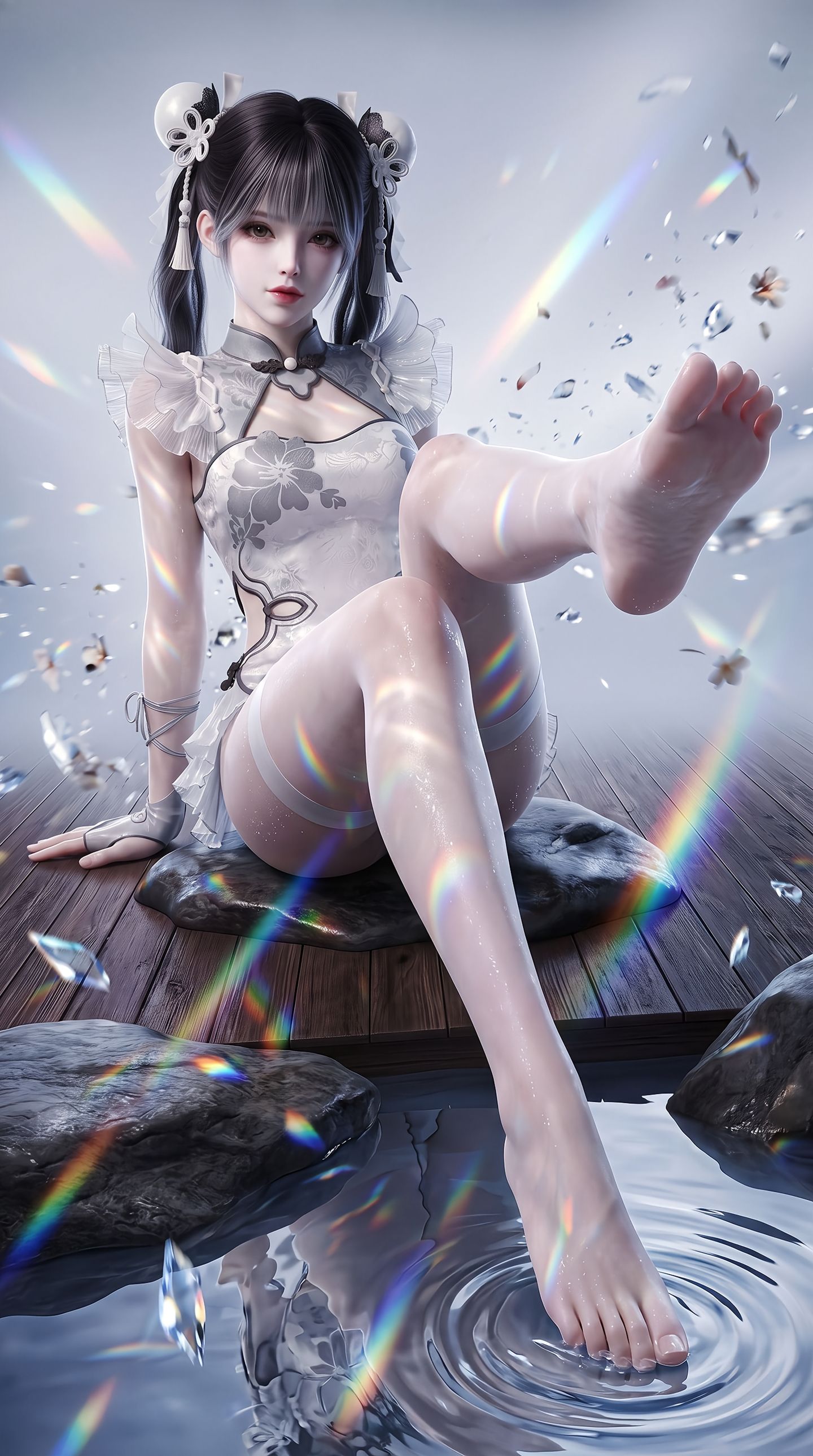 永劫无间 游戏角色美女 殷紫萍图片美图 奶妈 美腿,第1张