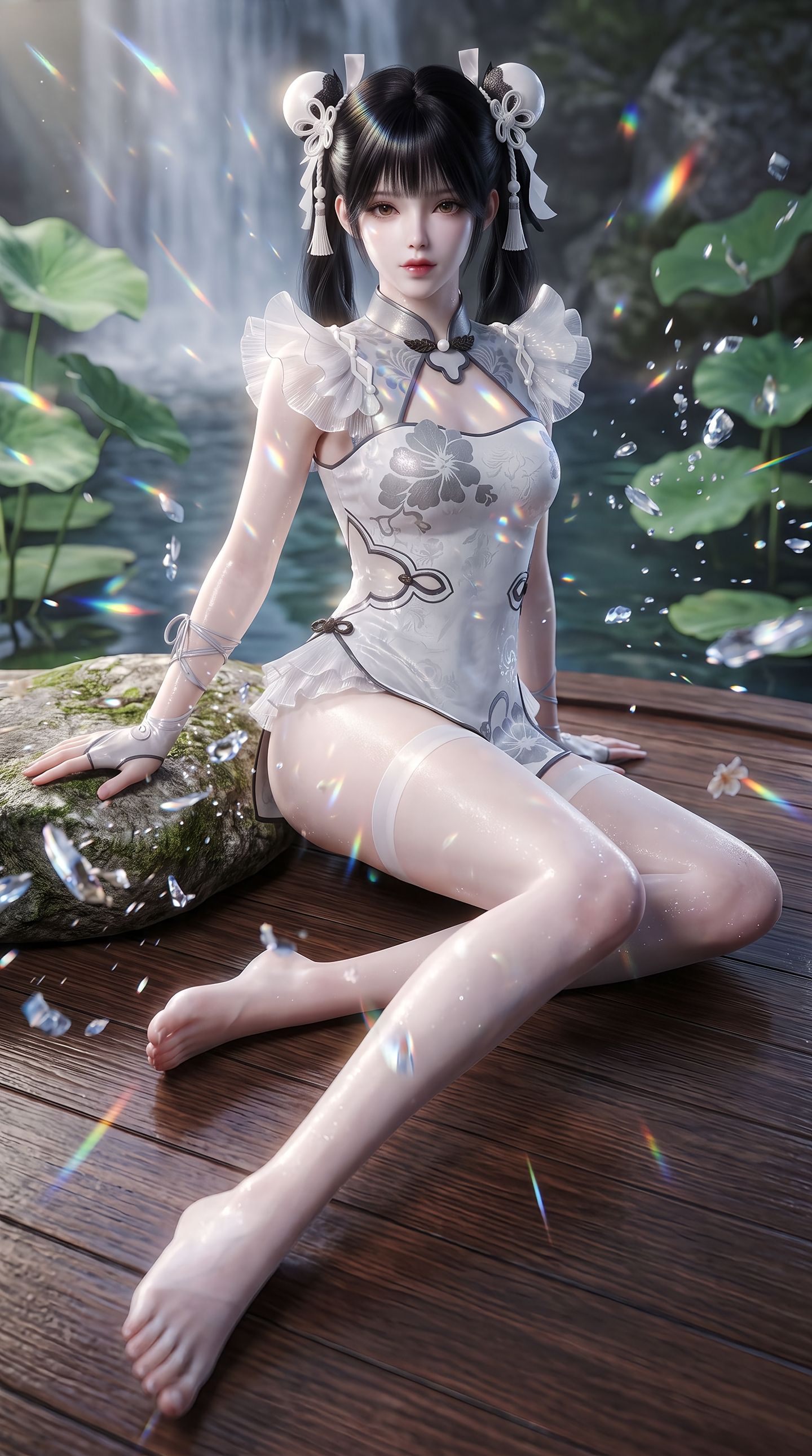 永劫无间 游戏角色美女 殷紫萍图片美图 奶妈 美腿,第3张