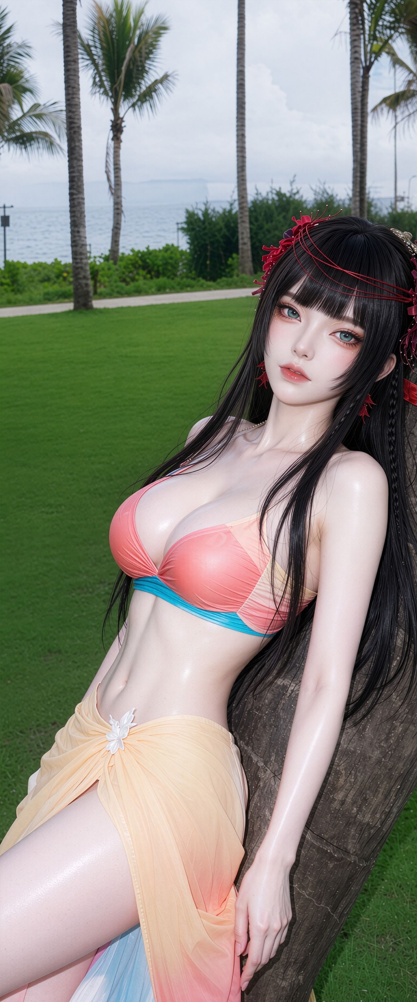 泳装泳衣版青襞 性感美女写真写实 动漫美女写真,第4张