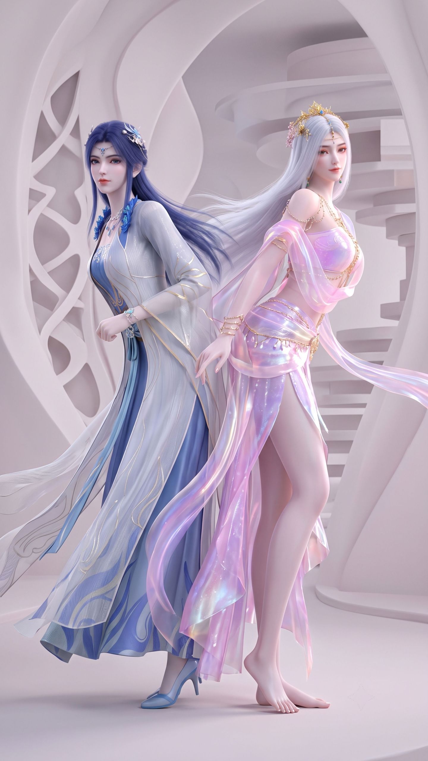 斗破苍穹 药灵和九品玄丹化形美图合照 国漫壁纸,第1张