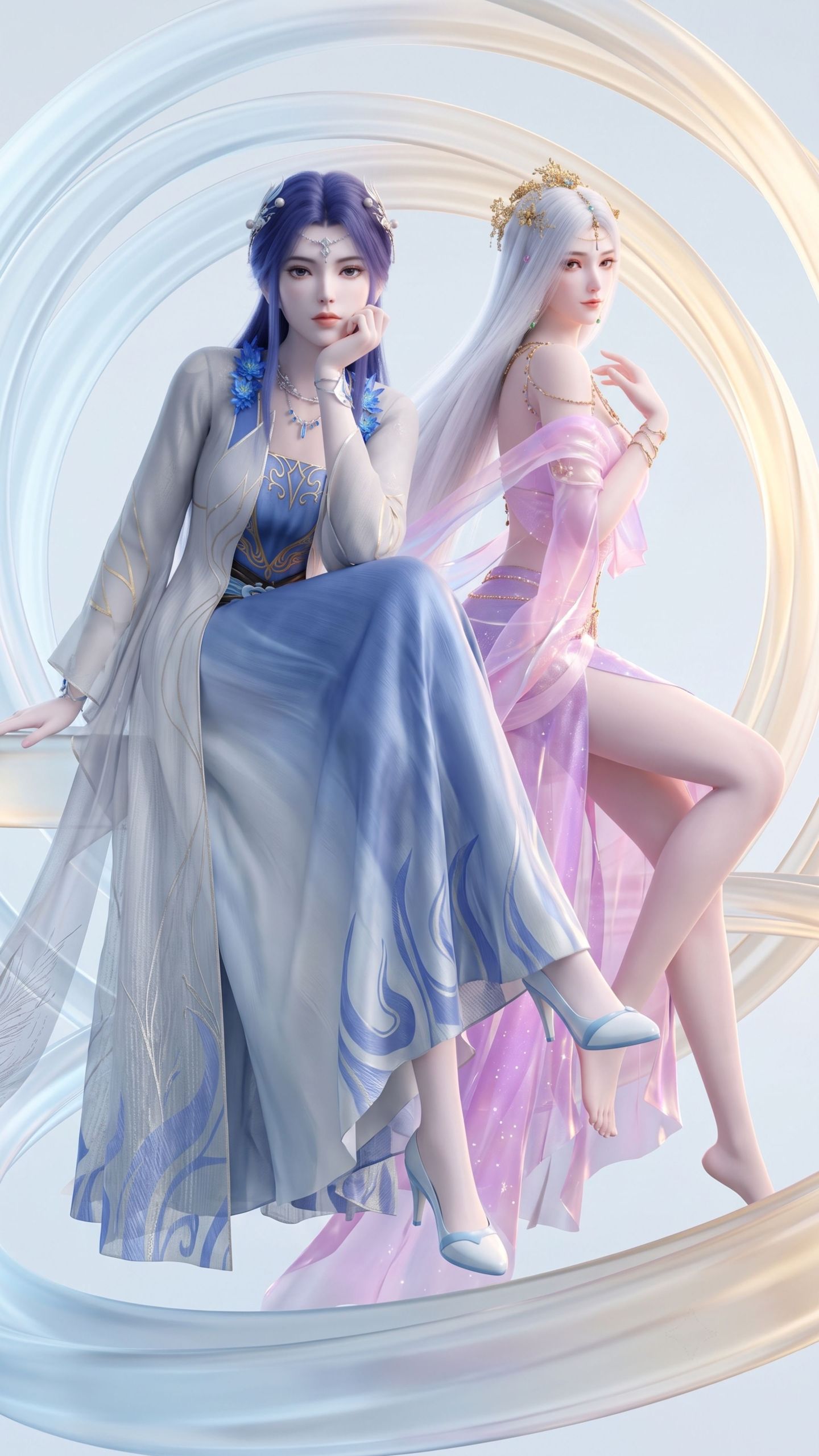 斗破苍穹 药灵和九品玄丹化形美图合照 国漫壁纸,第4张