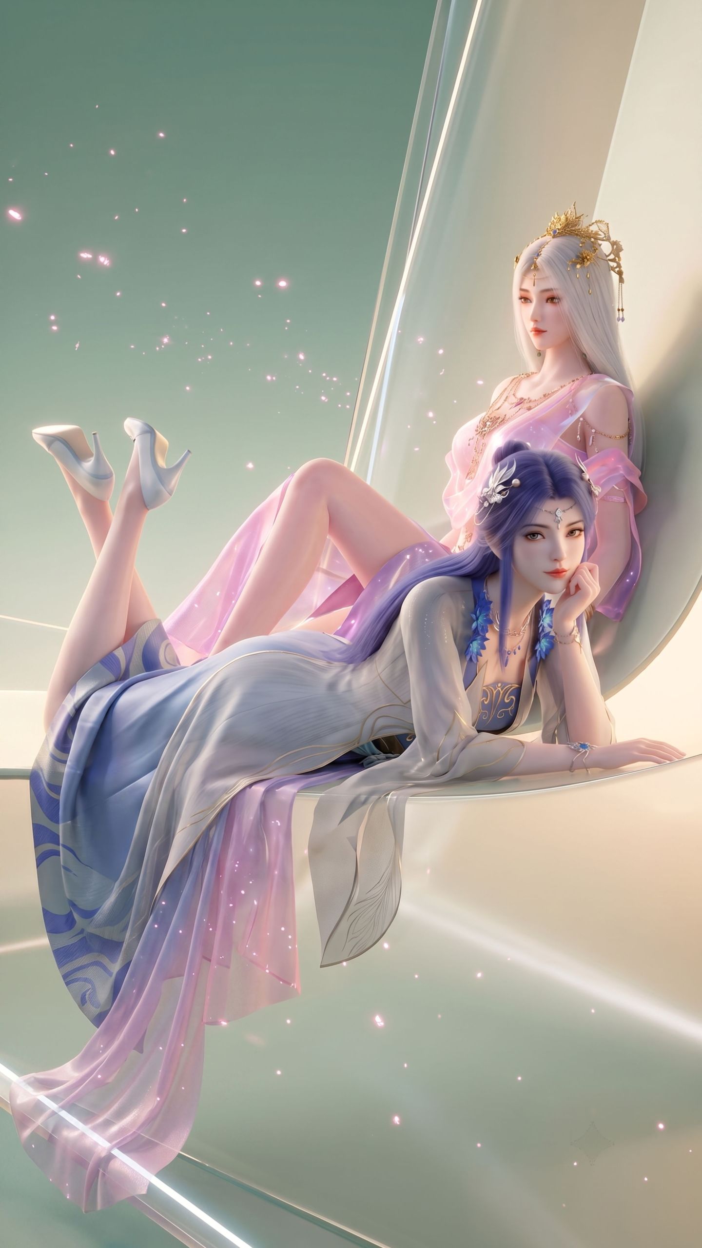 斗破苍穹 药灵和九品玄丹化形美图合照 国漫壁纸,第3张
