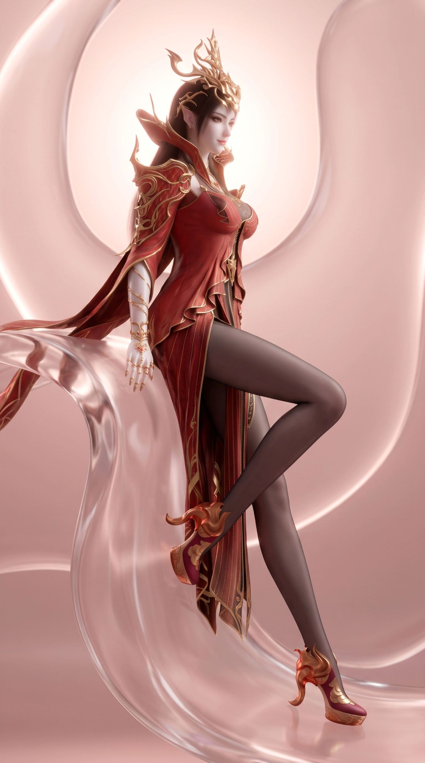 美杜莎女王的大长腿 斗破苍穹 性感黑丝高跟鞋,第1张