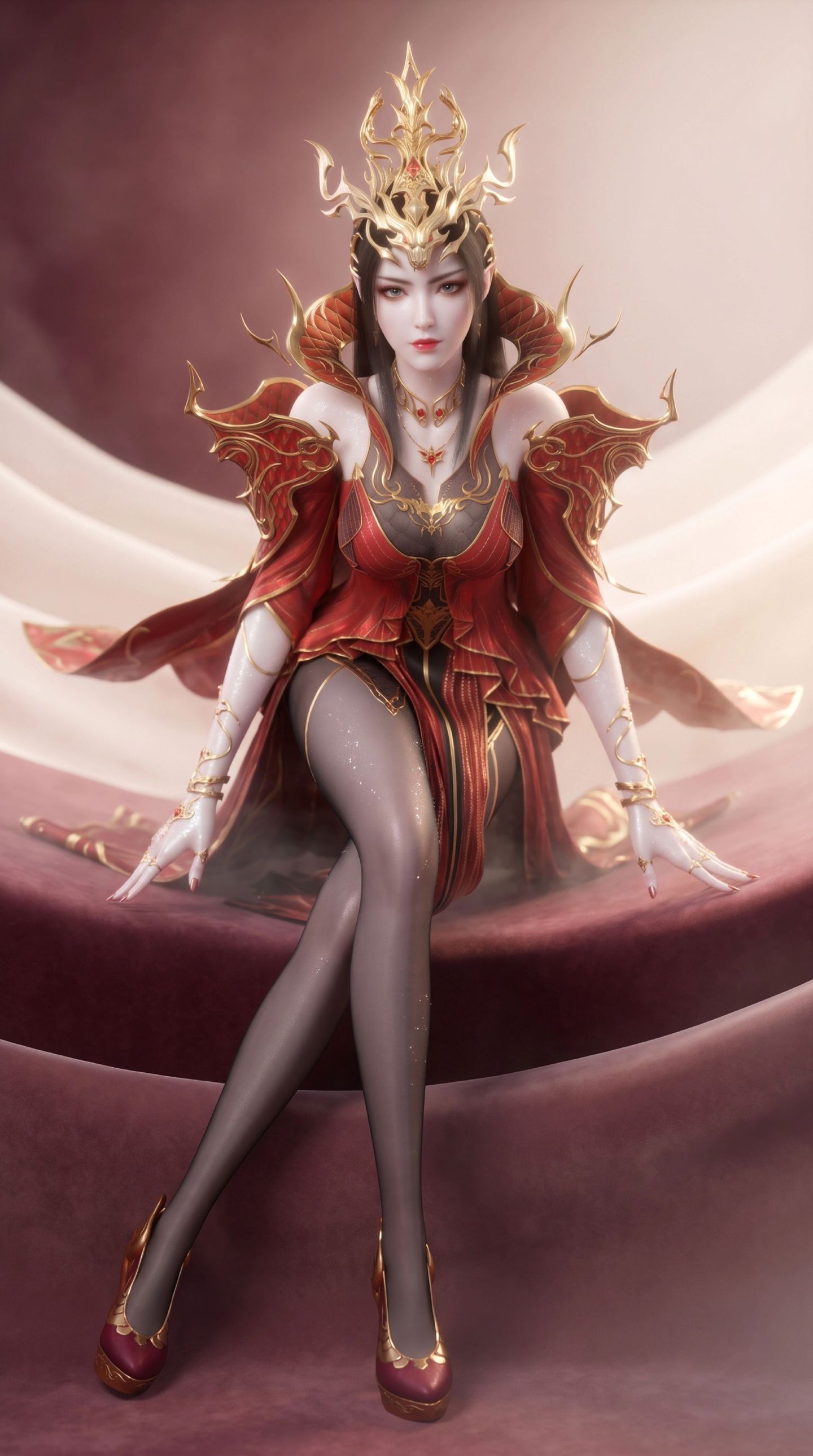 美杜莎女王的大长腿 斗破苍穹 性感黑丝高跟鞋,第2张