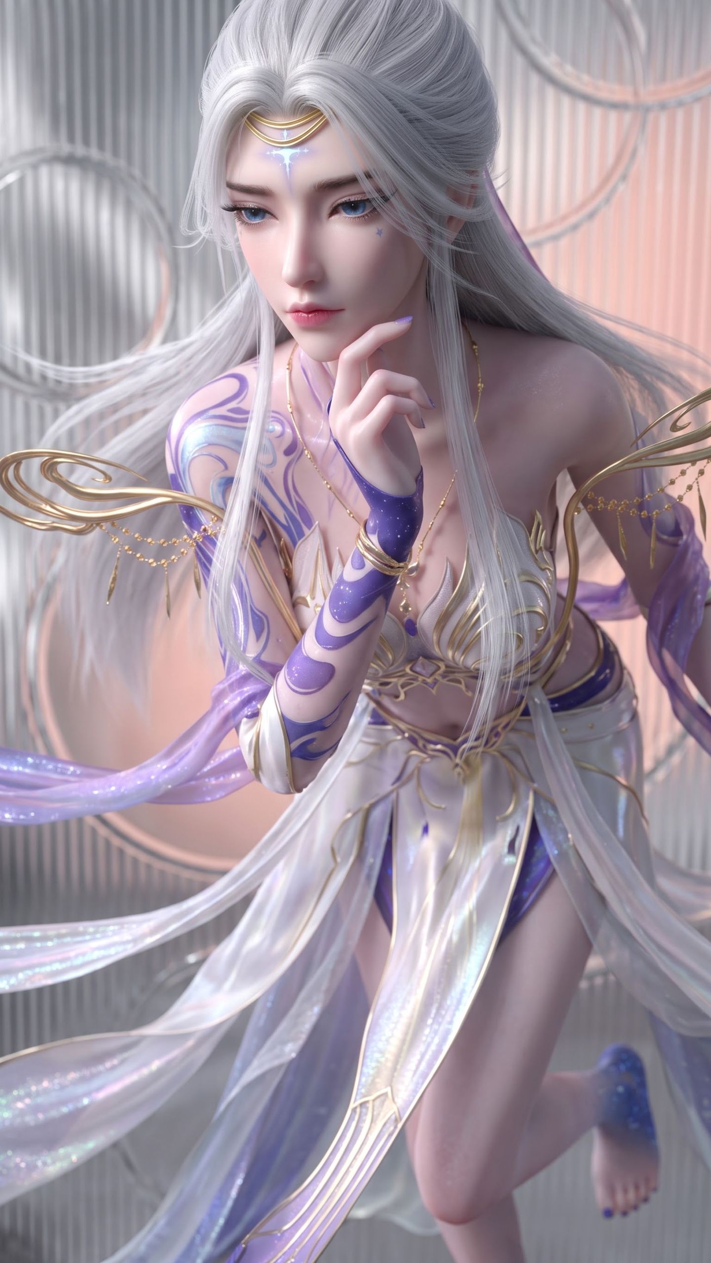 莫仙 完美世界国漫女神 超高清手机壁纸 动漫美女写真图片,第2张