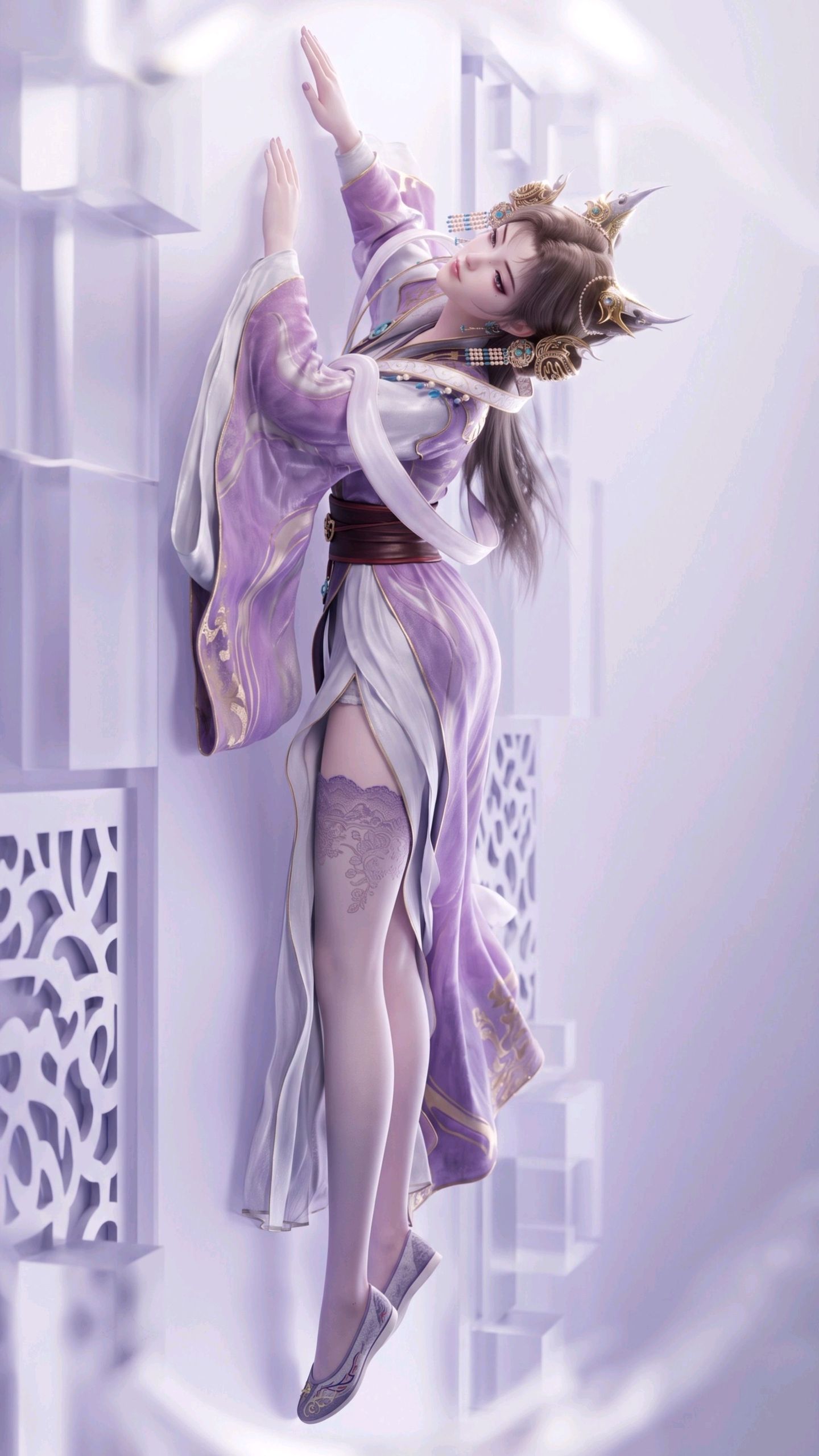 师兄啊师兄 苏妲己 手机壁纸 锁屏背景 动漫美女,第1张