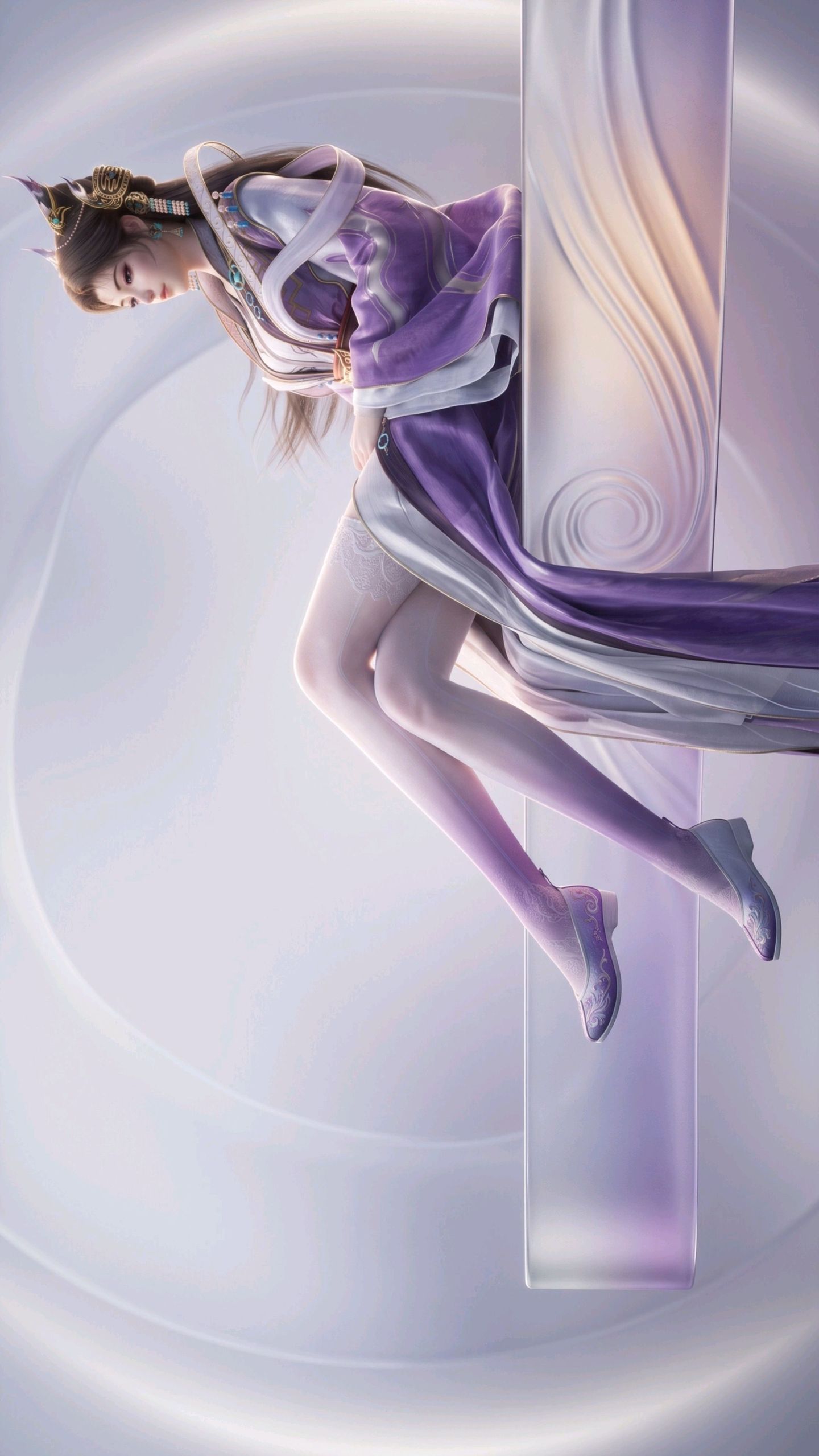 师兄啊师兄 苏妲己 手机壁纸 锁屏背景 动漫美女,第2张