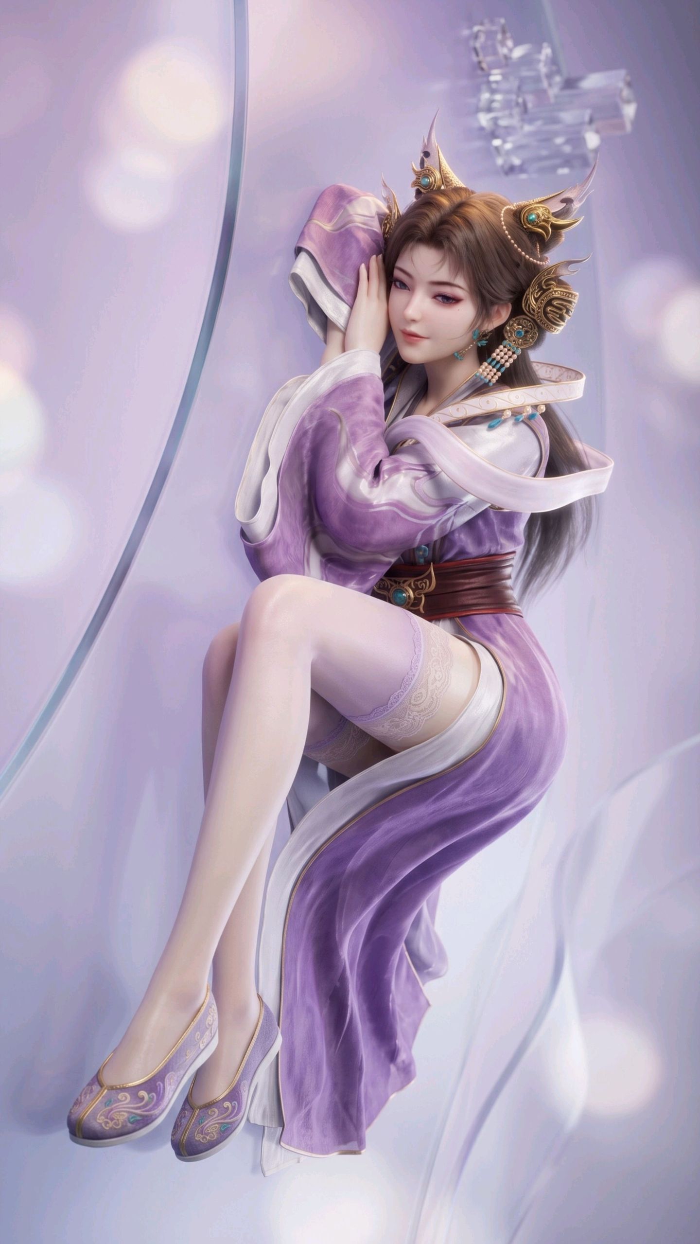 师兄啊师兄 苏妲己 手机壁纸 锁屏背景 动漫美女,第4张