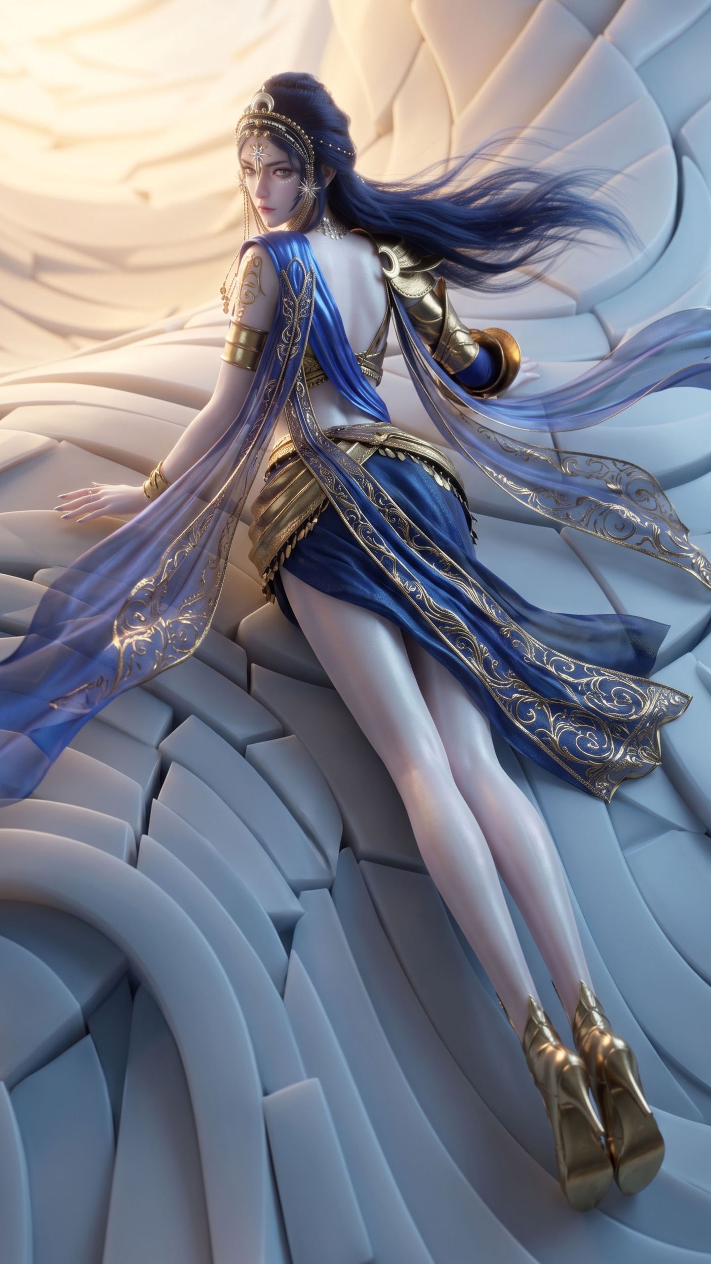 真正的妈妈黑夜女神倪克斯新建模 战斗形态 斩神,第2张