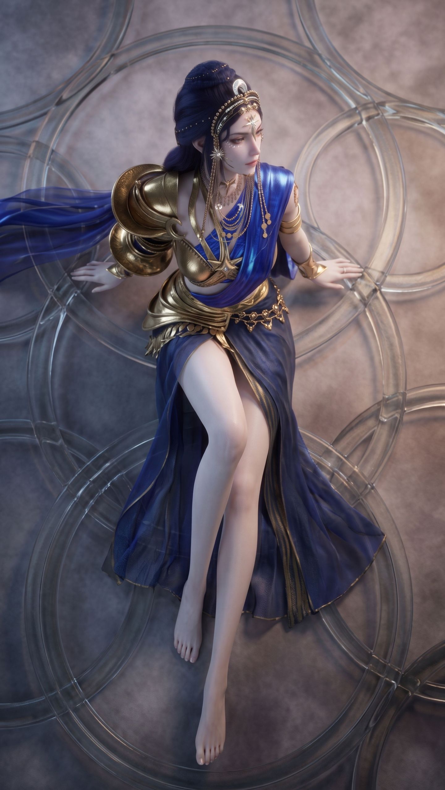 真正的妈妈黑夜女神倪克斯新建模 战斗形态 斩神,第3张