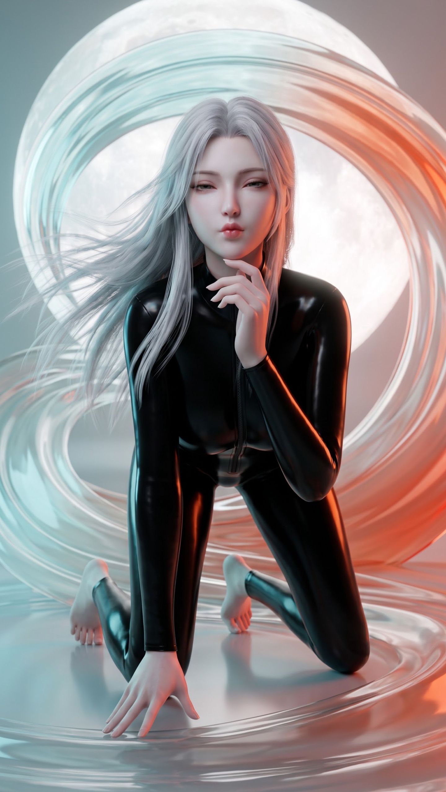 洛璃《大主宰》国漫美女 换装现代性感连体皮衣穿搭 OOTD,第2张