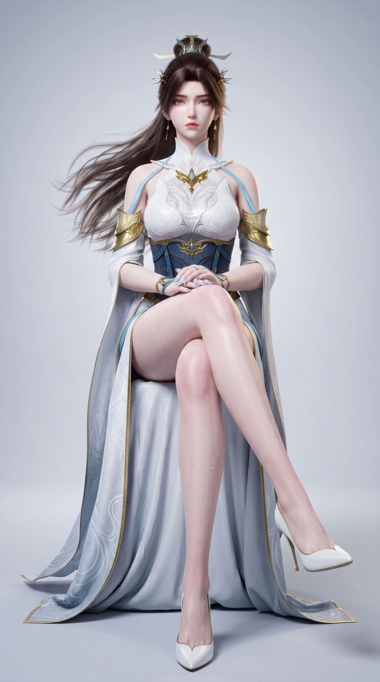 灵溪美图 大主宰动画国漫女神 国漫美女AI绘画,第3张
