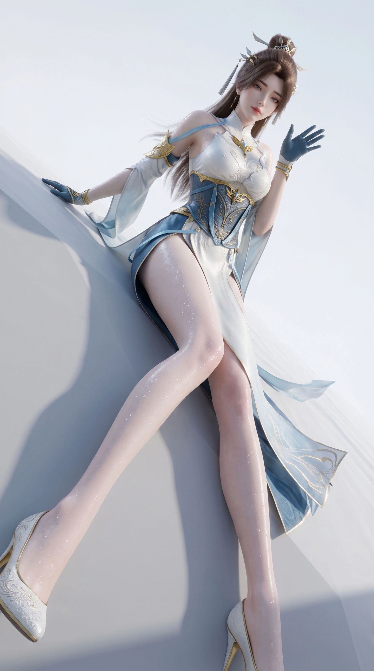 灵溪美图 大主宰动画国漫女神 国漫美女AI绘画,第4张