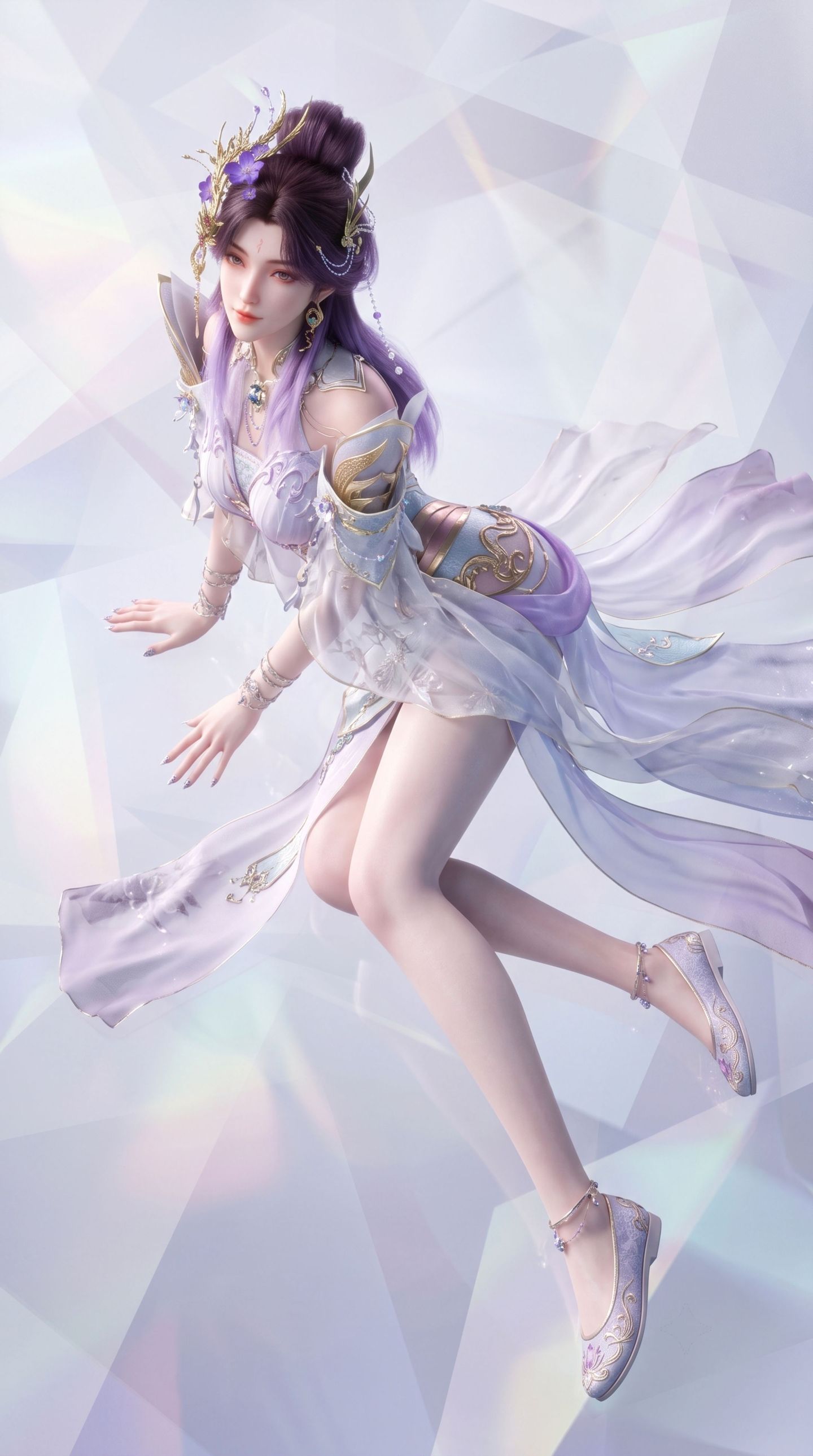 纯欲版丁雪 光阴之外动画 国漫AI女神 性感身材穿搭,第4张