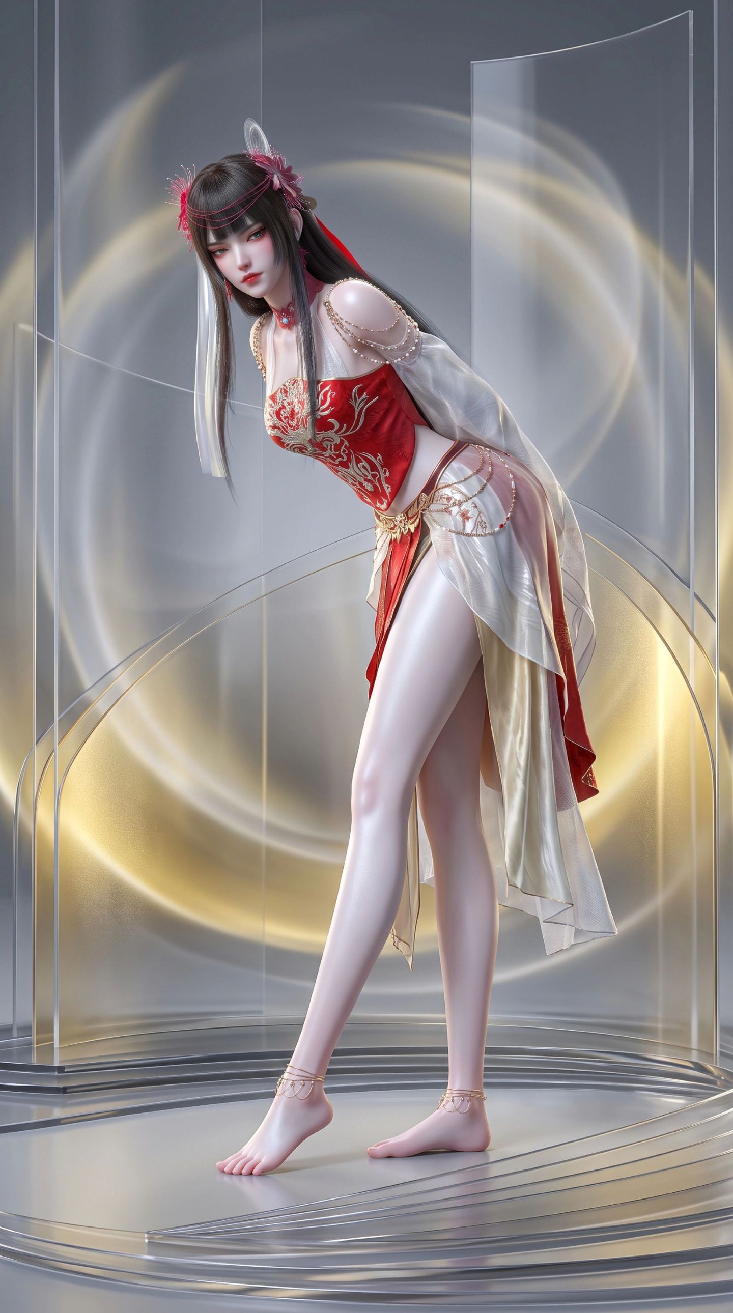 青襞美图壁纸 择日飞升动漫热播中 国漫女神AI图片,第5张