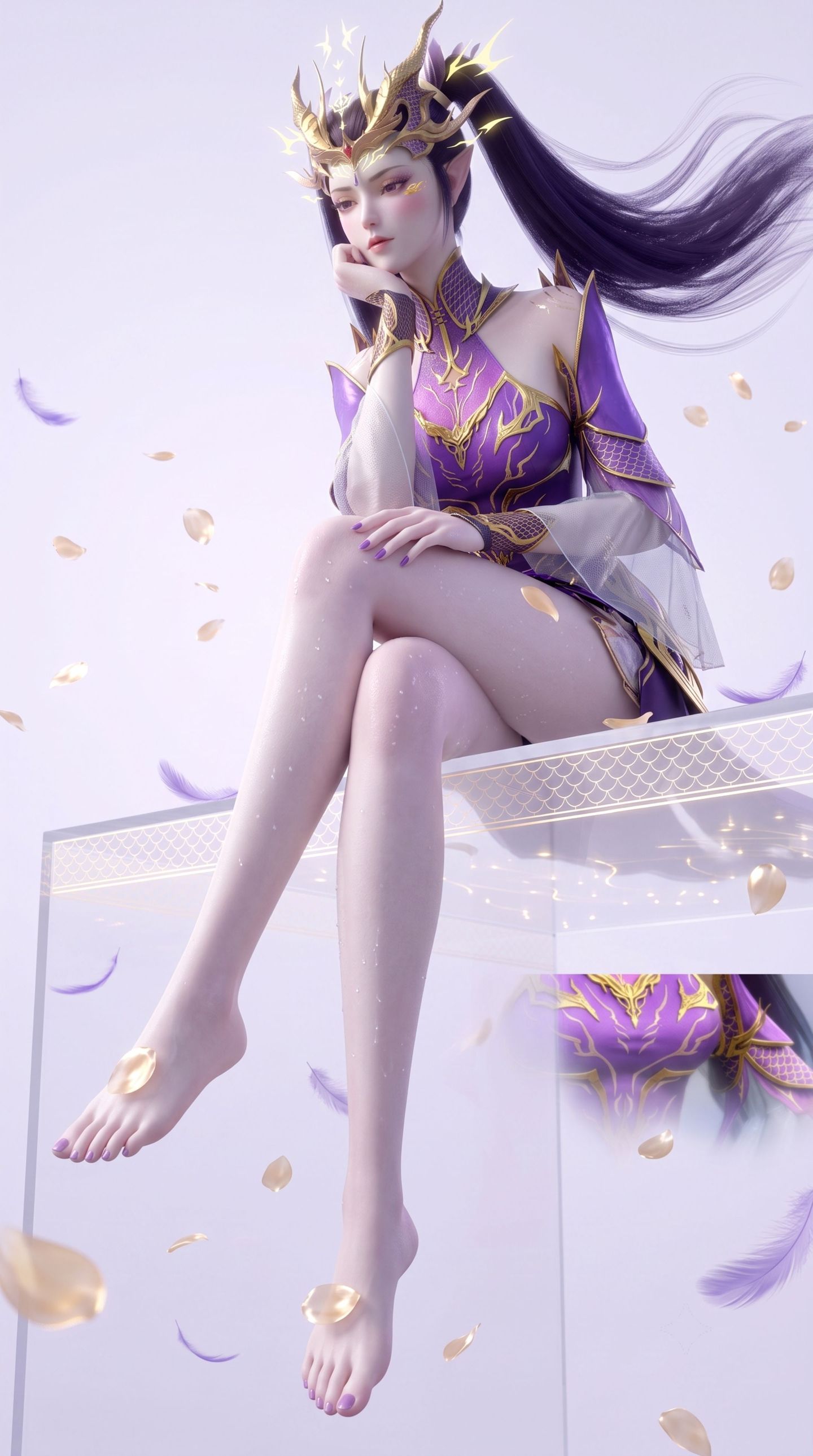 小紫妍大长腿萝莉 斗破苍穹女角色AI图,第3张