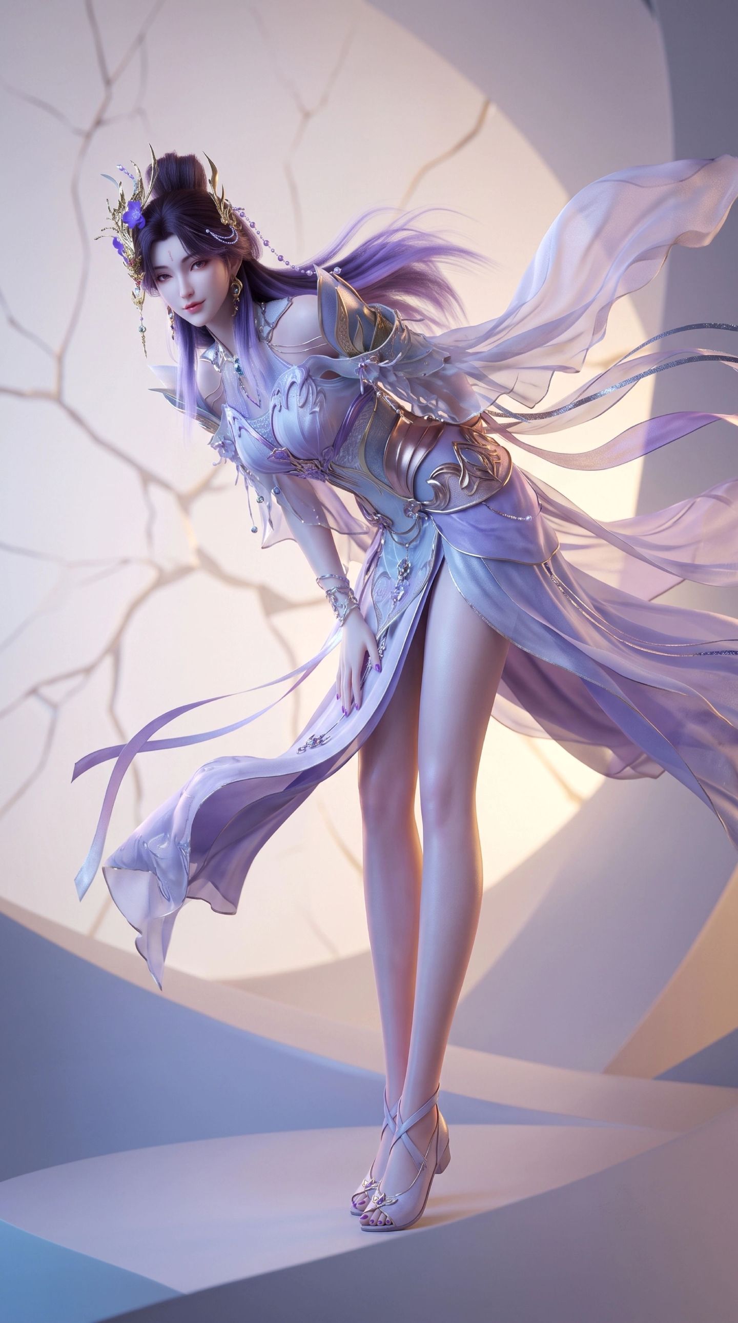 光阴之外丁雪壁纸 高挑美女 性感美腿,第6张
