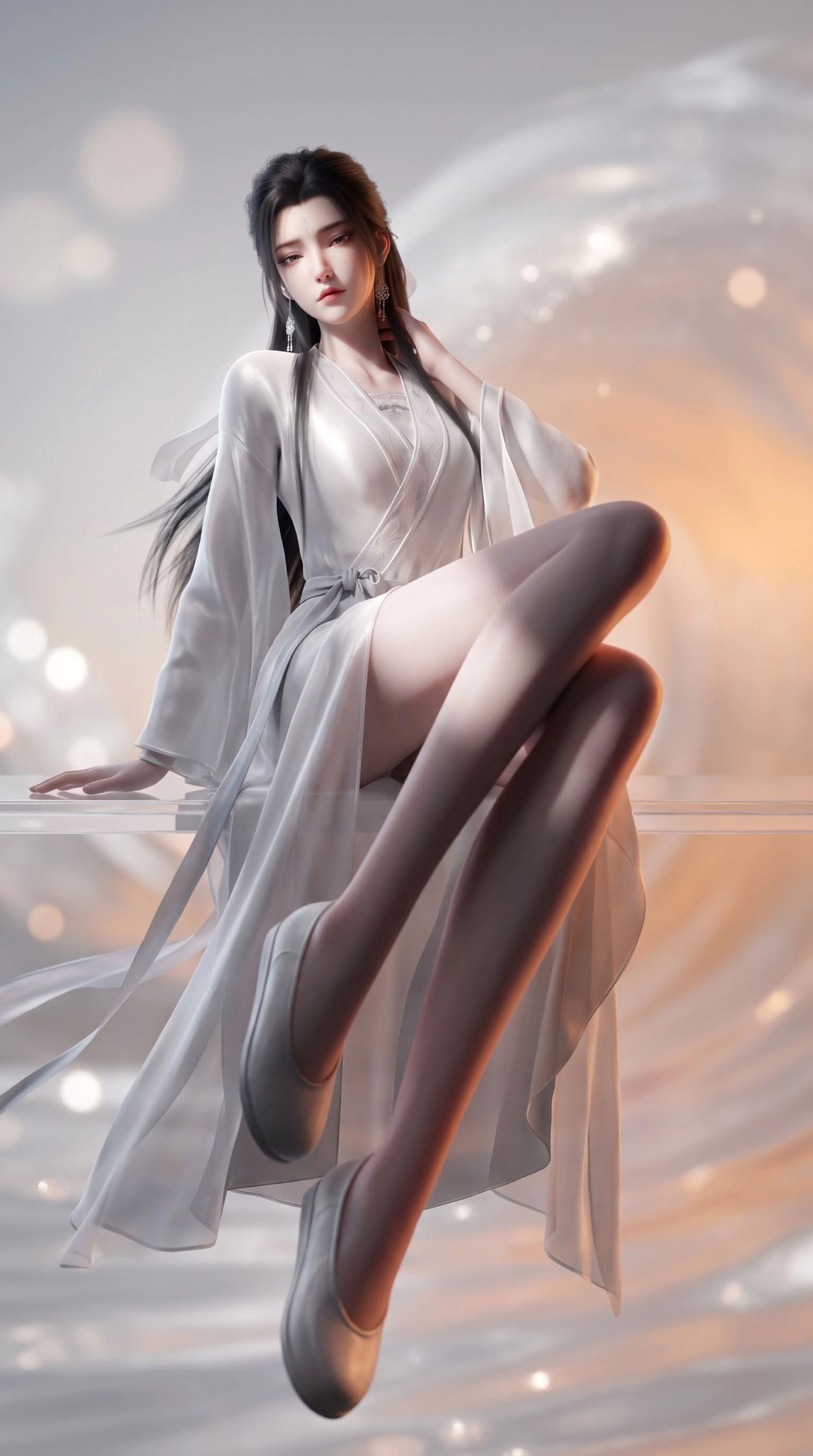 诛仙最终季陆雪琪的睡衣！温柔又有仙气感 国漫美女AI绘画,第1张