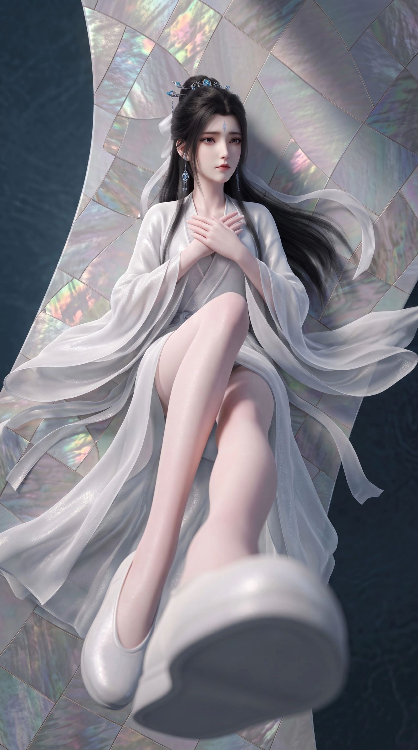 诛仙最终季陆雪琪的睡衣！温柔又有仙气感 国漫美女AI绘画,第2张
