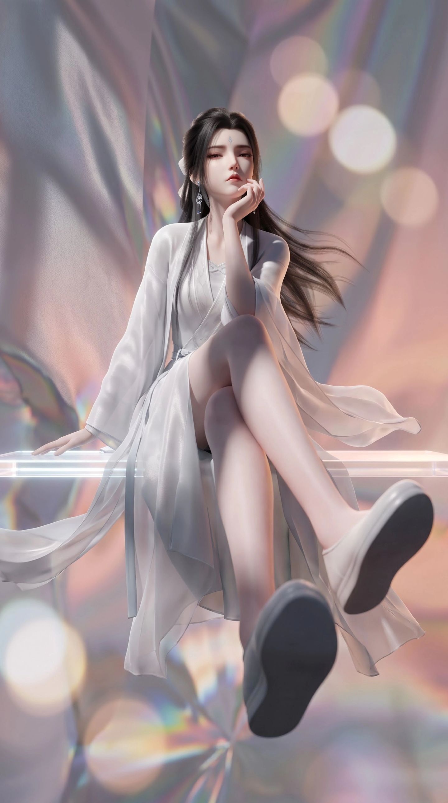 诛仙最终季陆雪琪的睡衣！温柔又有仙气感 国漫美女AI绘画,第3张