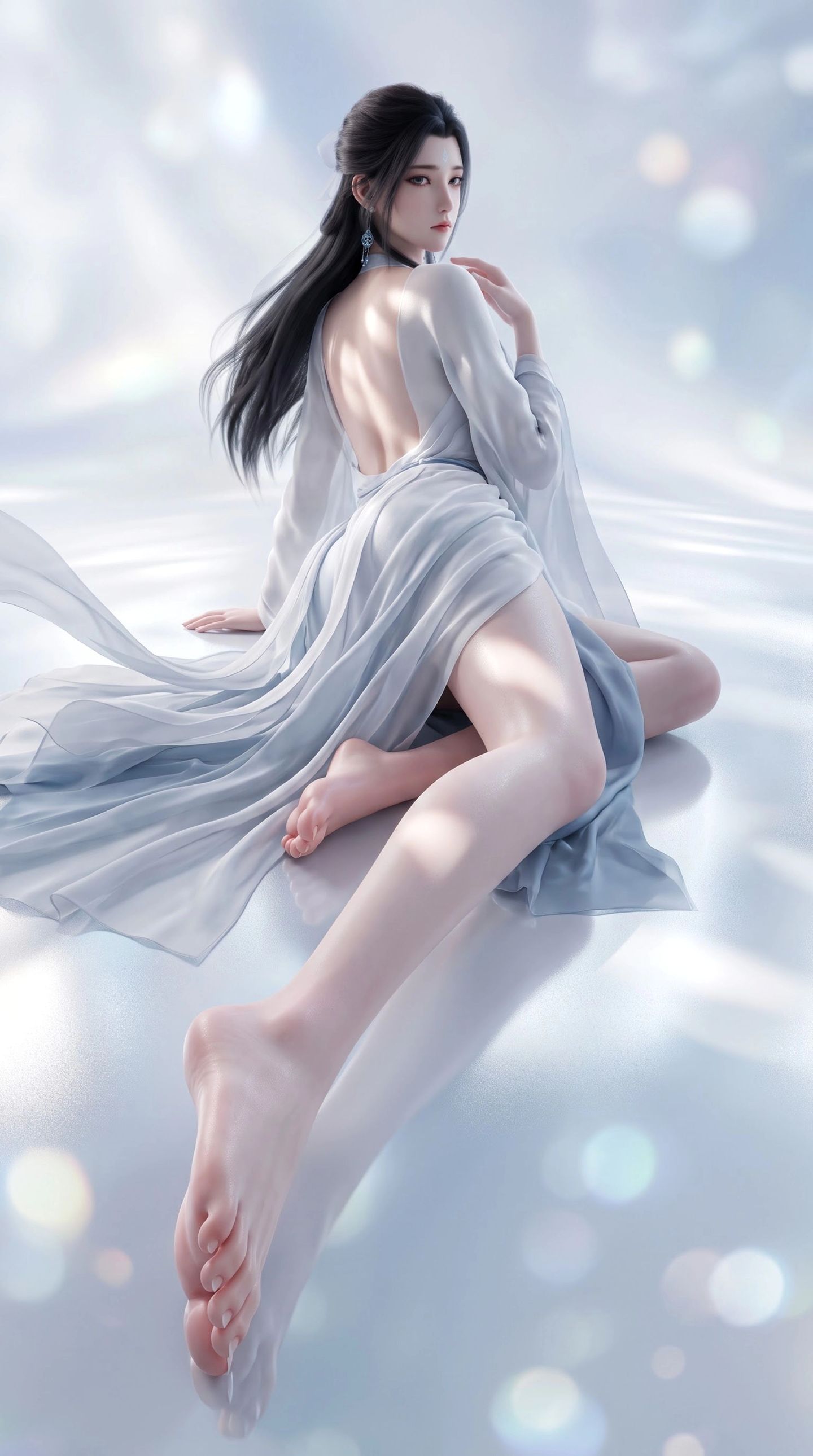 诛仙最终季陆雪琪的睡衣！温柔又有仙气感 国漫美女AI绘画,第4张