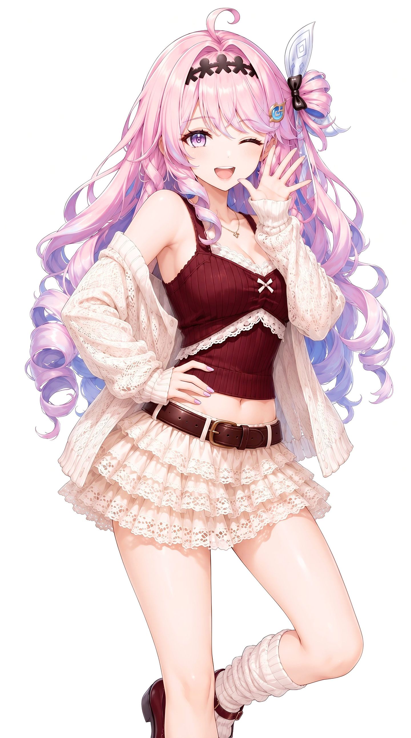 鸣潮达妮娅 美图壁纸 二次元游戏 粉色头发女孩,第5张