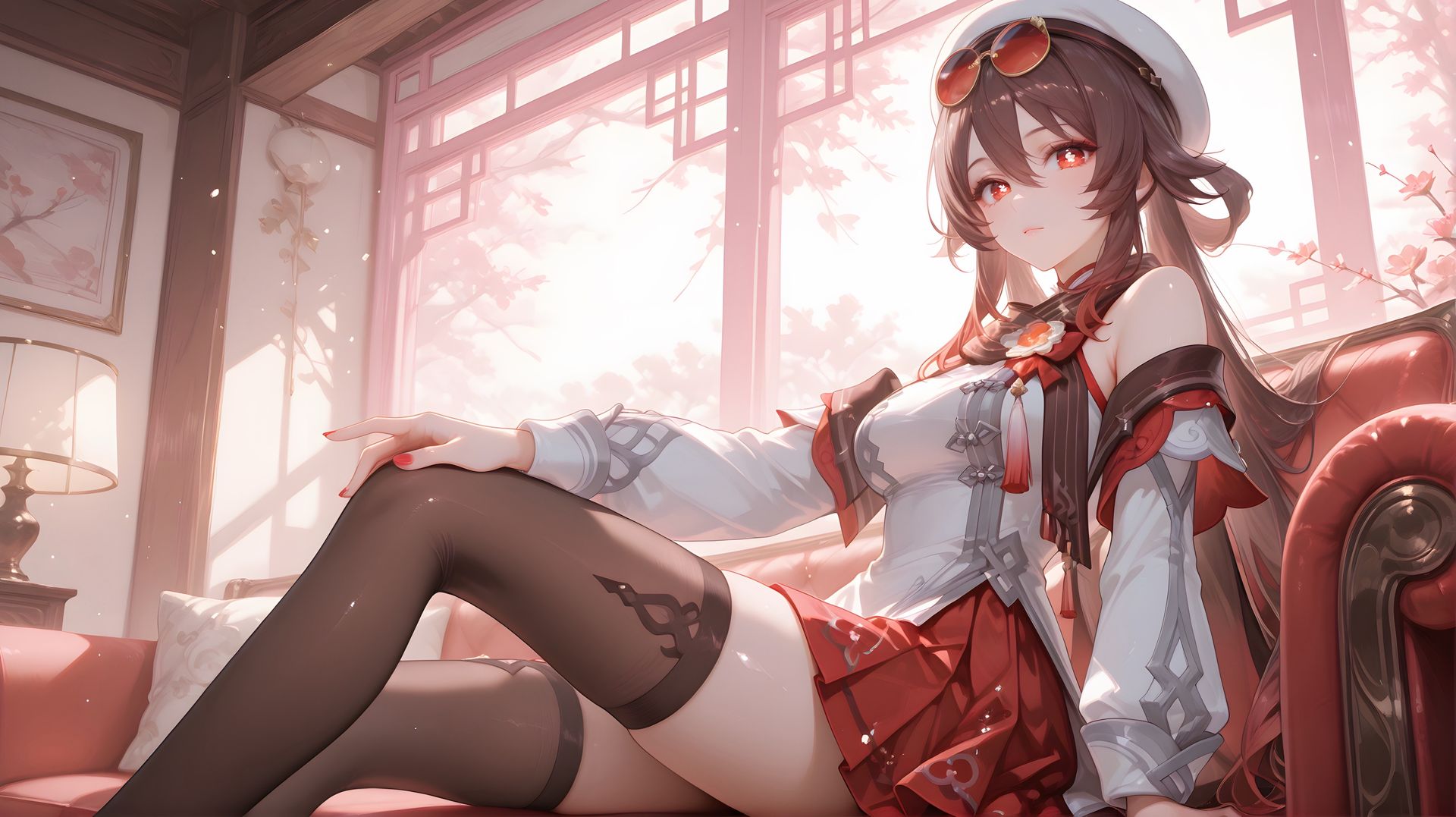 原神胡桃 二次元横版电脑壁纸 高清桌面 可爱萝莉少女,第4张