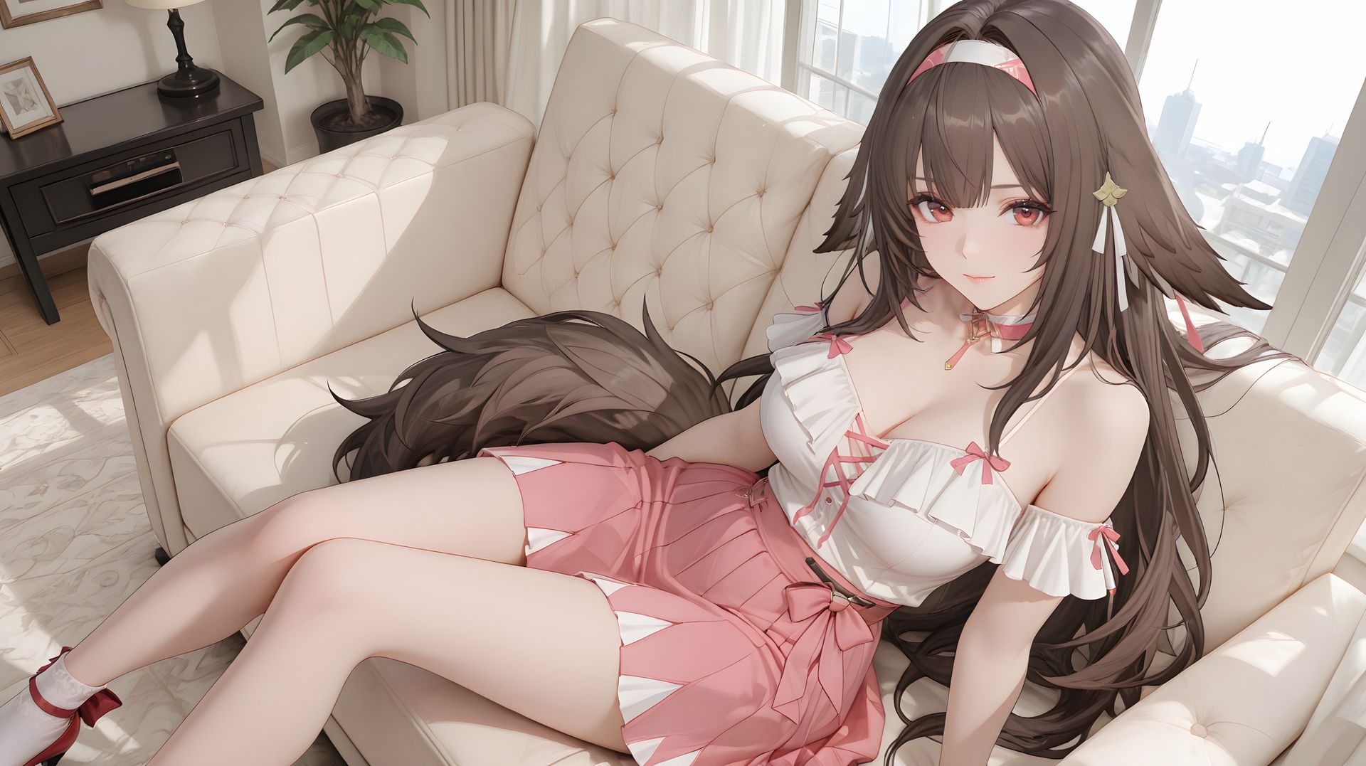 绝区零叶瞬光 电脑桌面壁纸 唯美二次元游戏少女 沙发,第1张