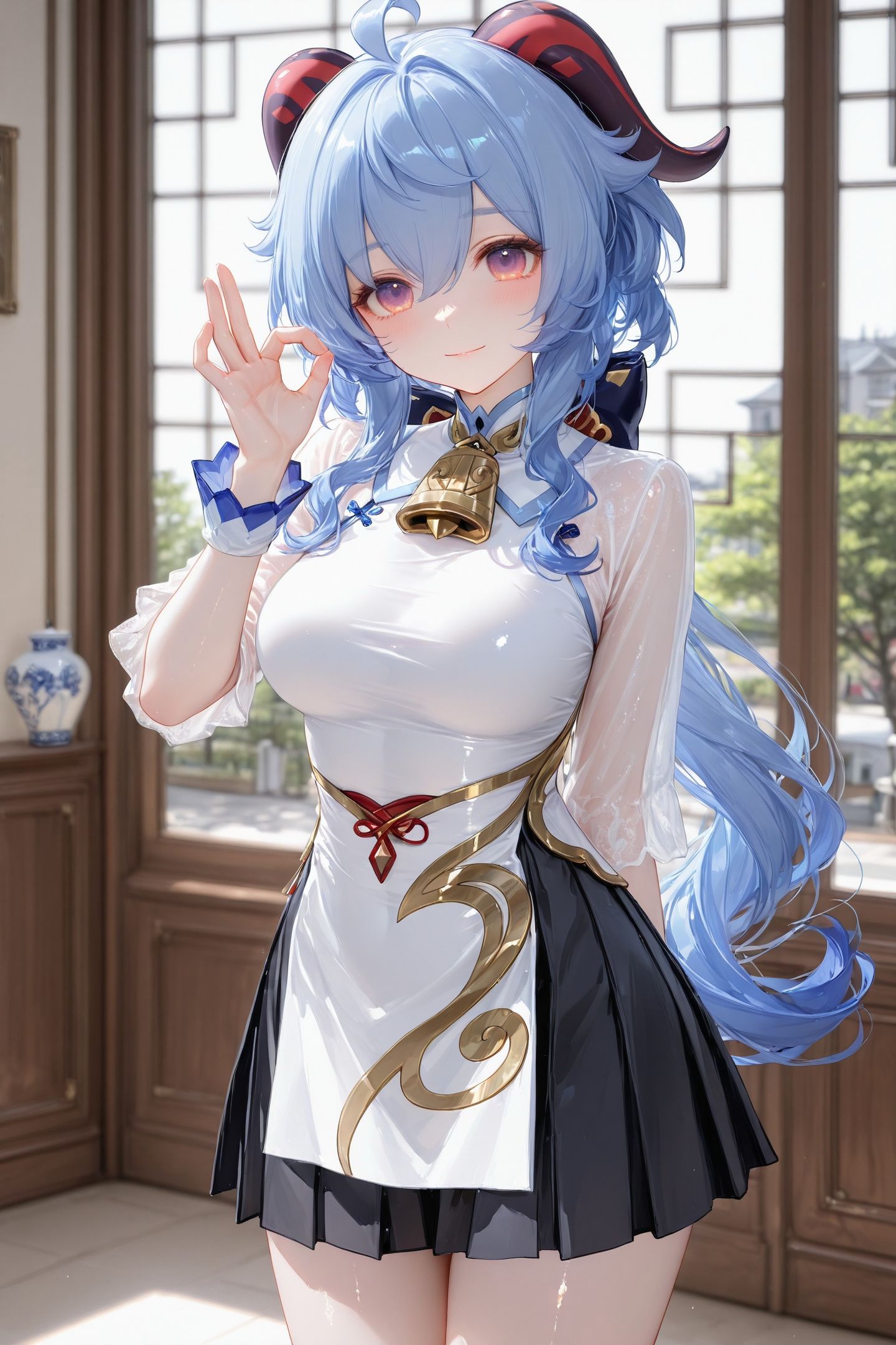 原神甘雨图片壁纸 二游角色 AI美图 裙子,第4张