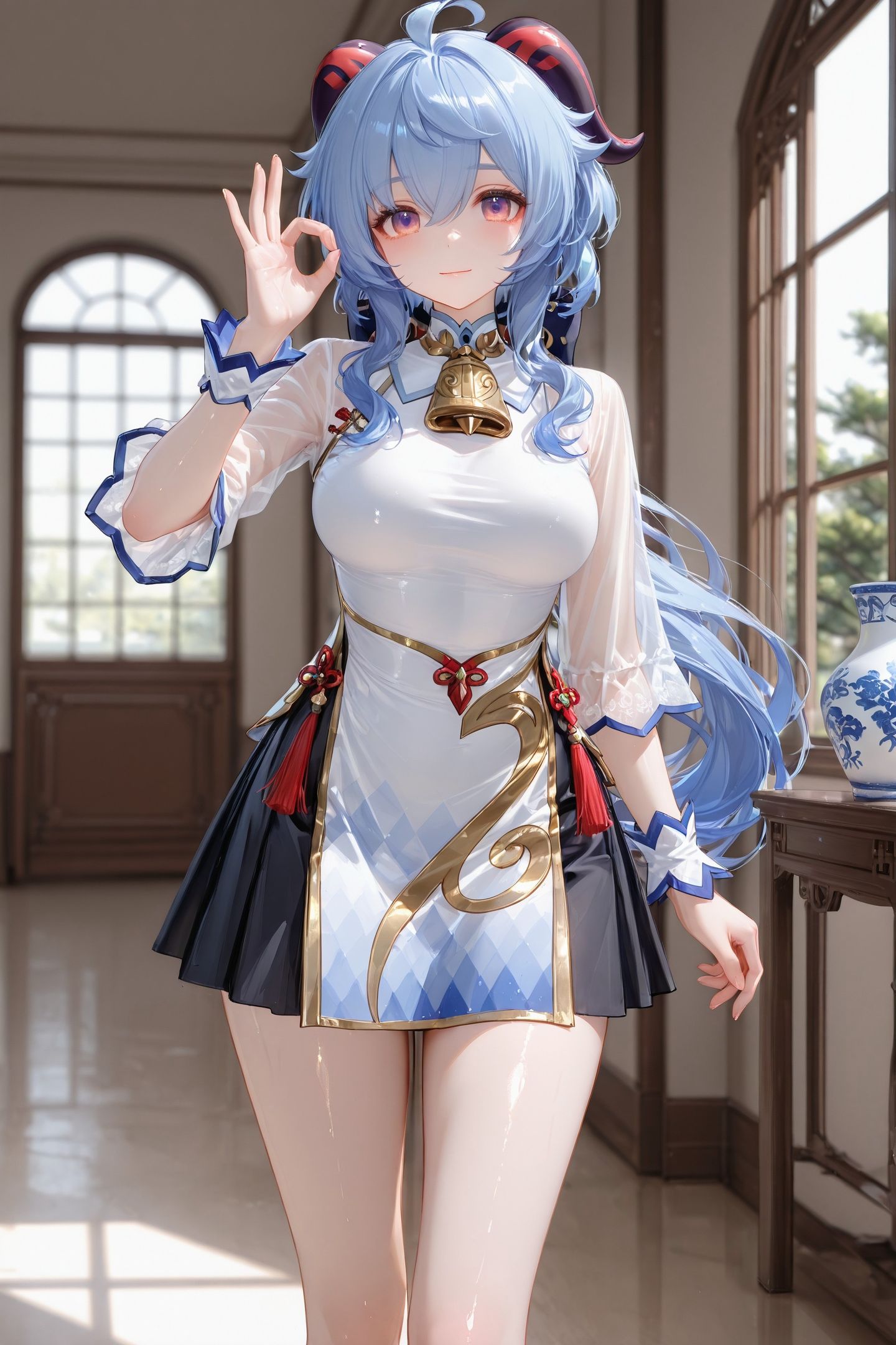 原神甘雨图片壁纸 二游角色 AI美图 裙子,第5张