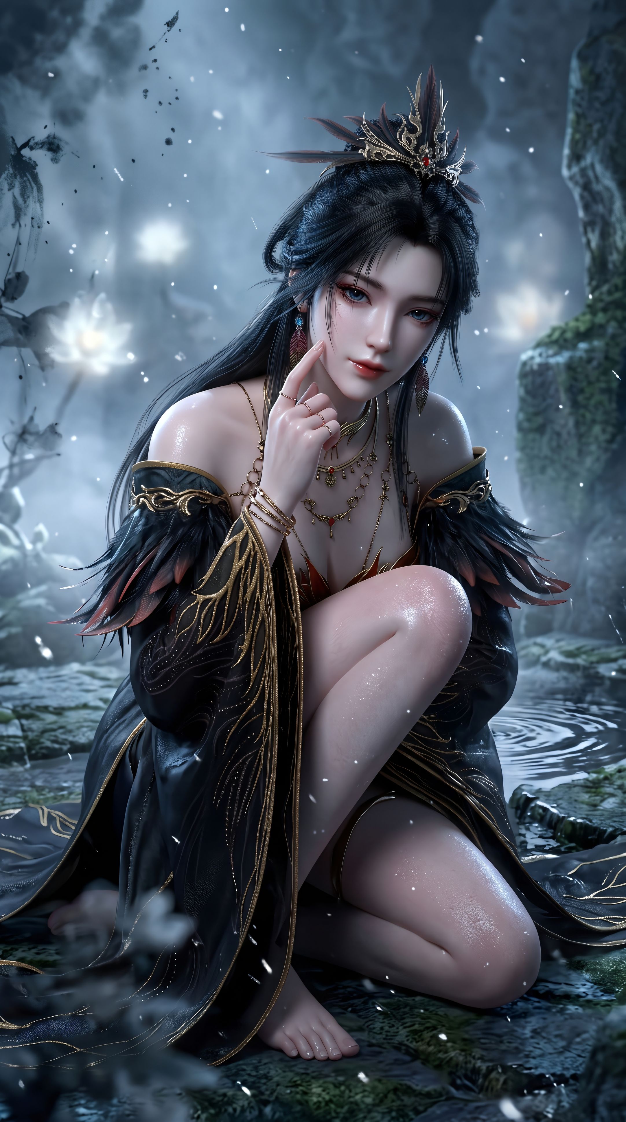 一斩苍穹动画 古风插画 国漫御姐 AI作图 好看美女,第2张
