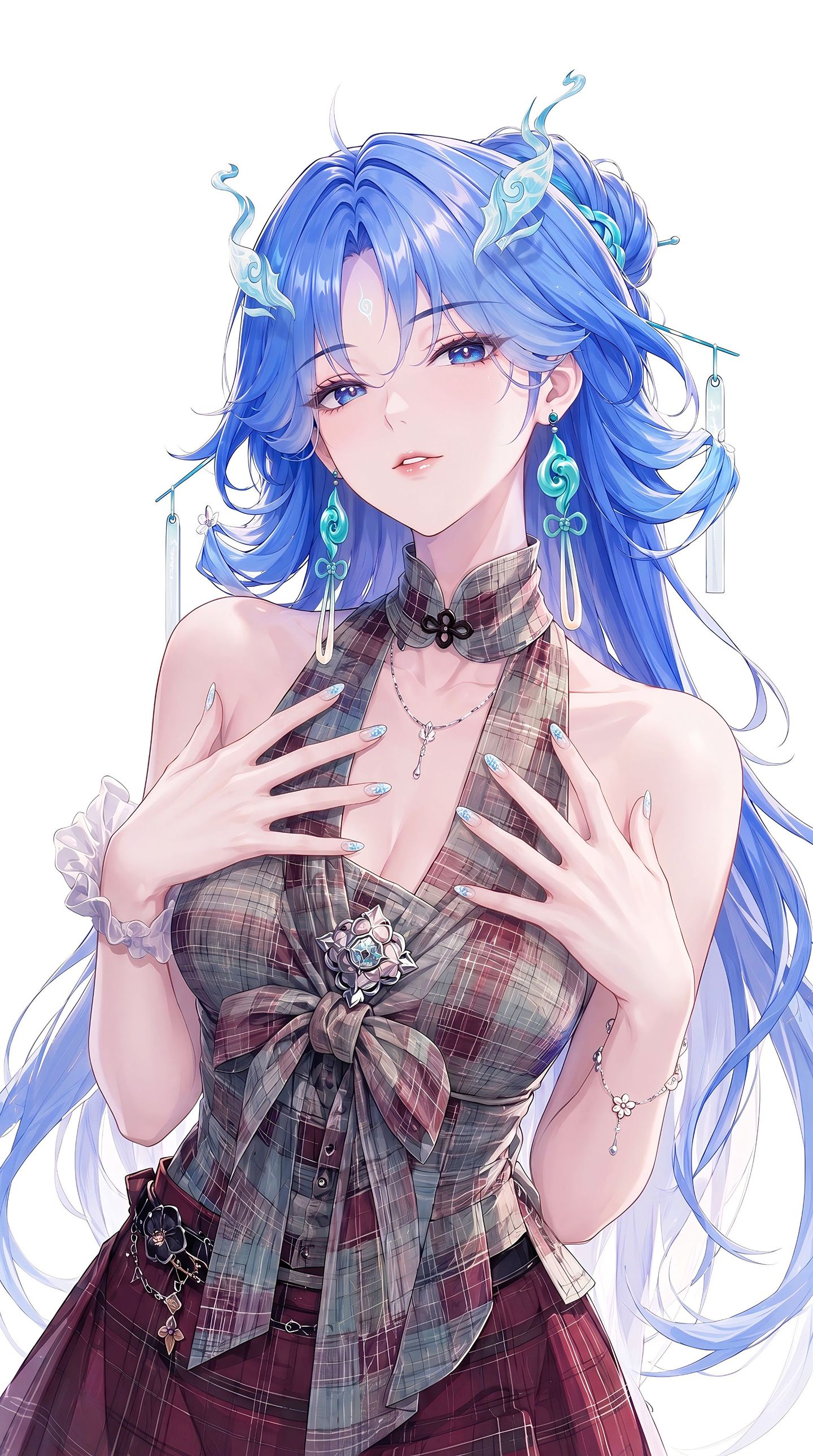 鸣潮清宵图片 手机壁纸 二次元女神 唯美 氛围感,第3张