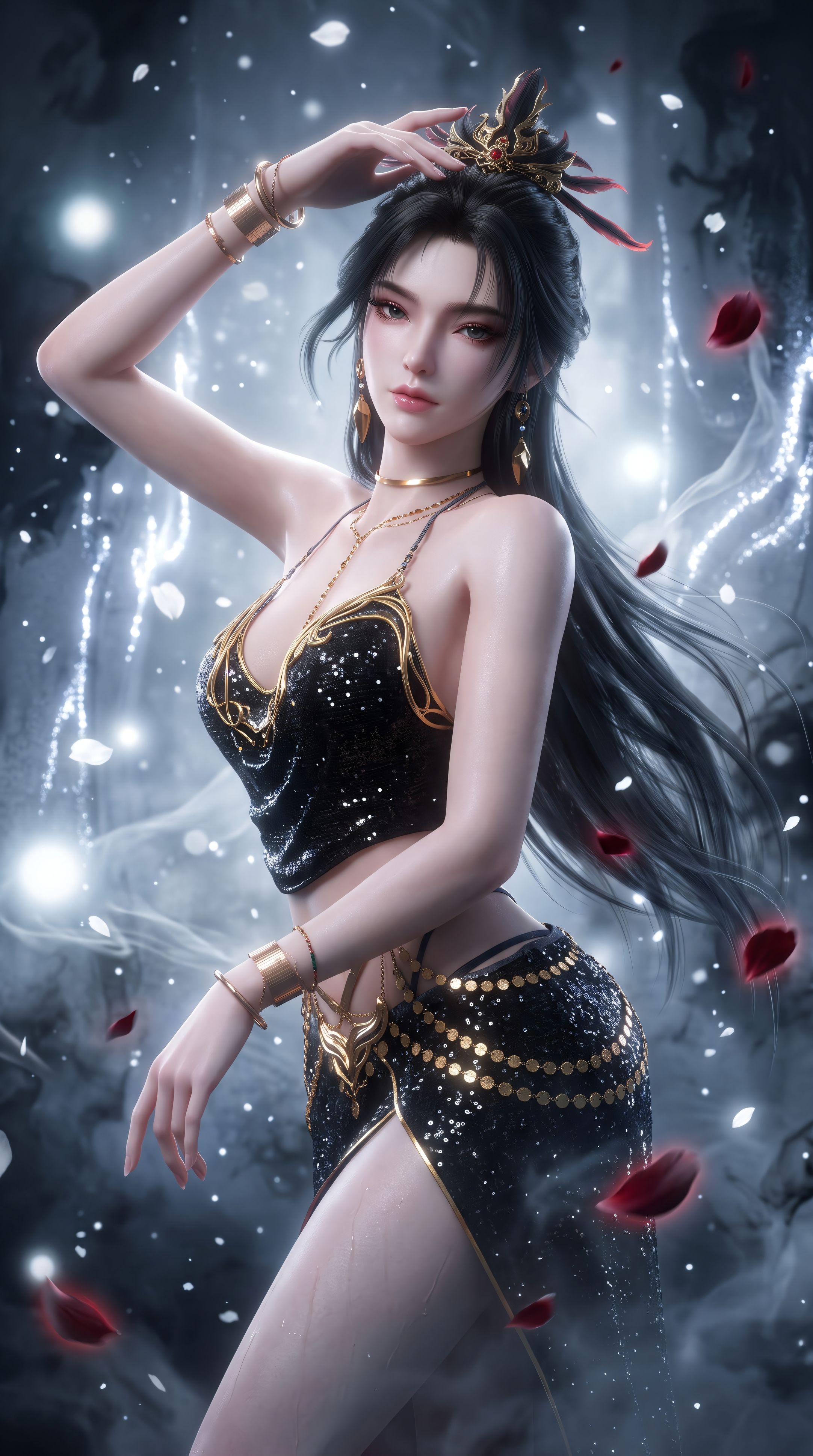 一斩苍穹寒鸦壁纸图片 热门角色 国漫女神 动漫美女 性感身材,第2张