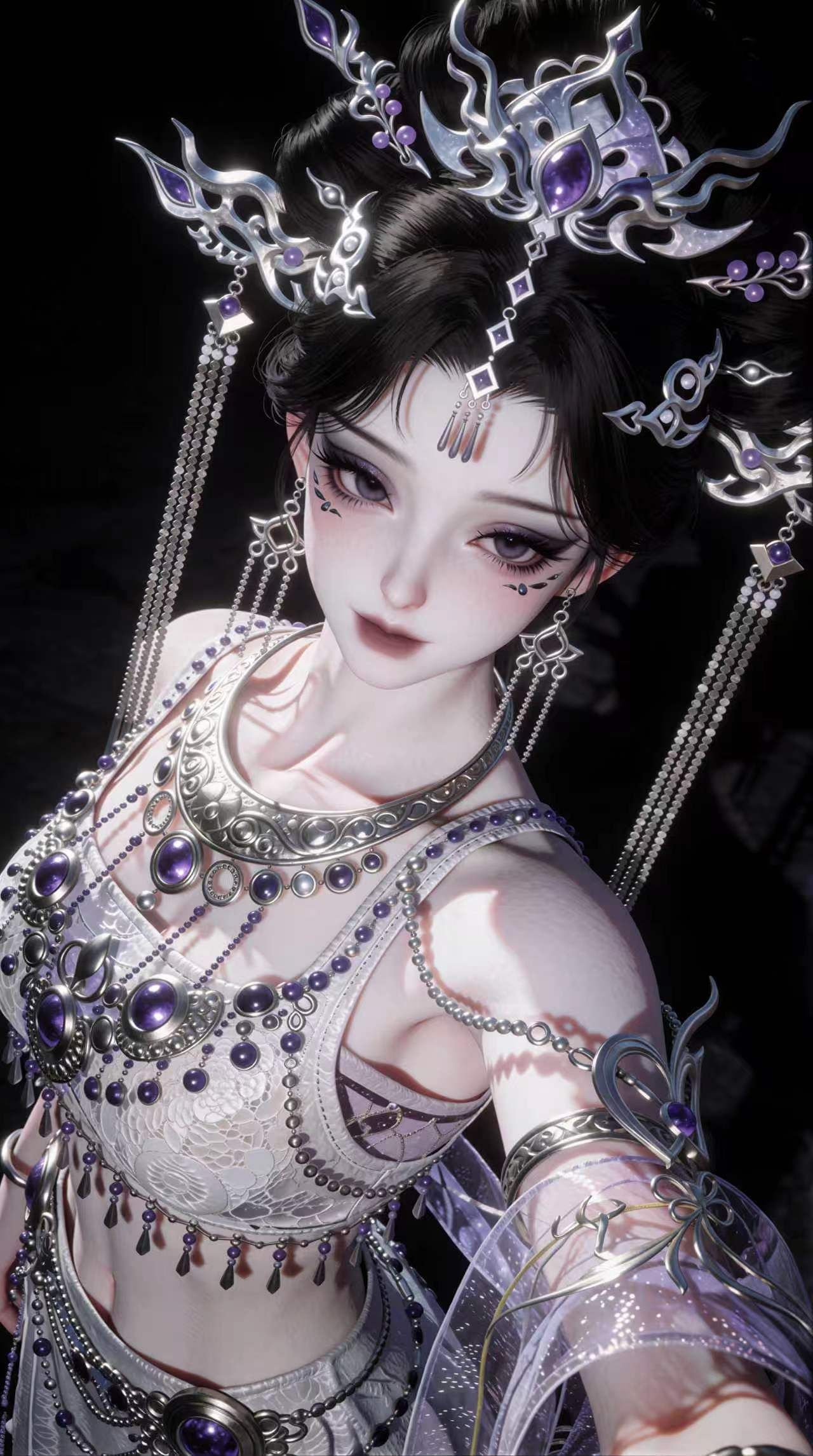 颜值少女 3D建模 超高清优质图片,第1张