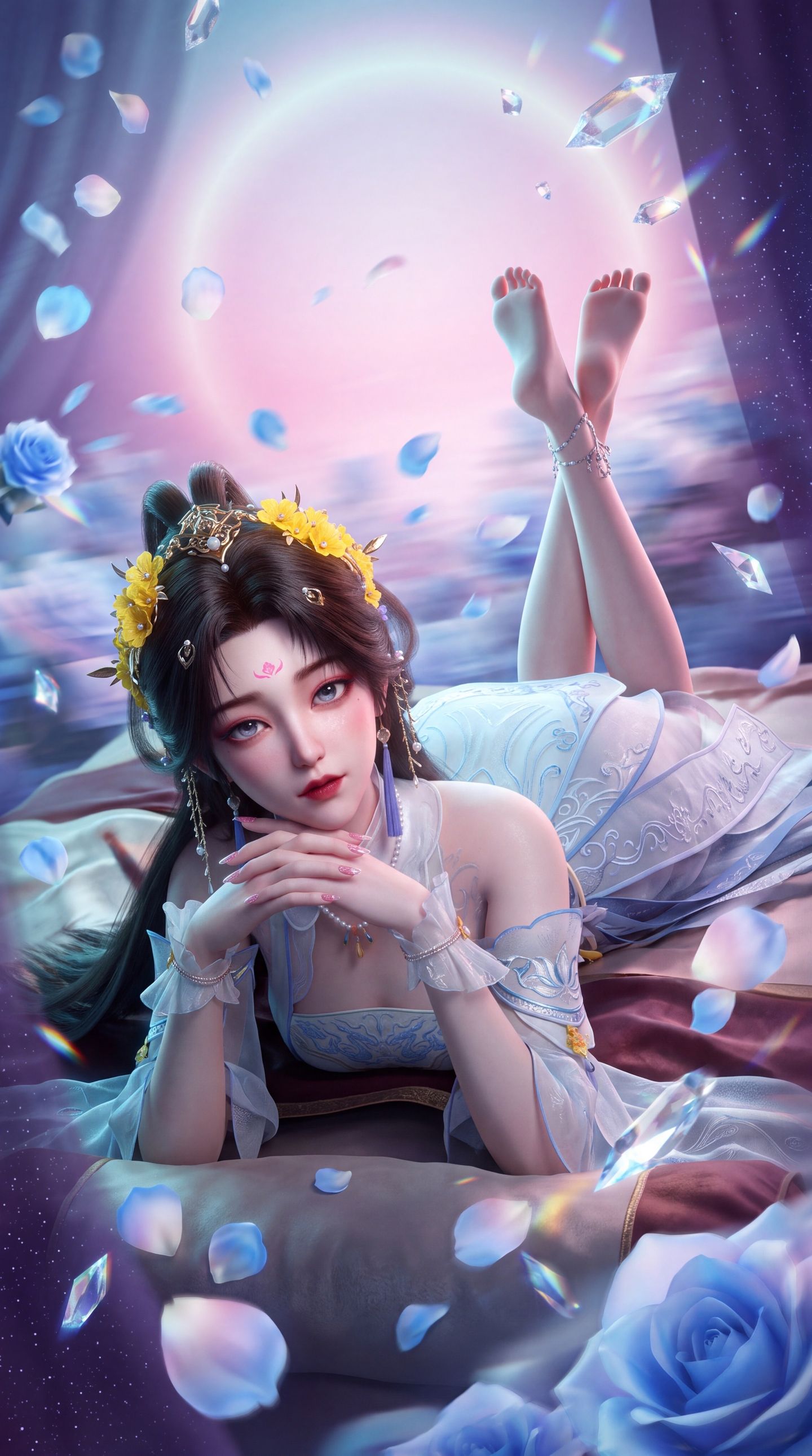 《择日飞升》清纯萝莉元未央 甜心妹子 国漫美女AI图片大全,第3张