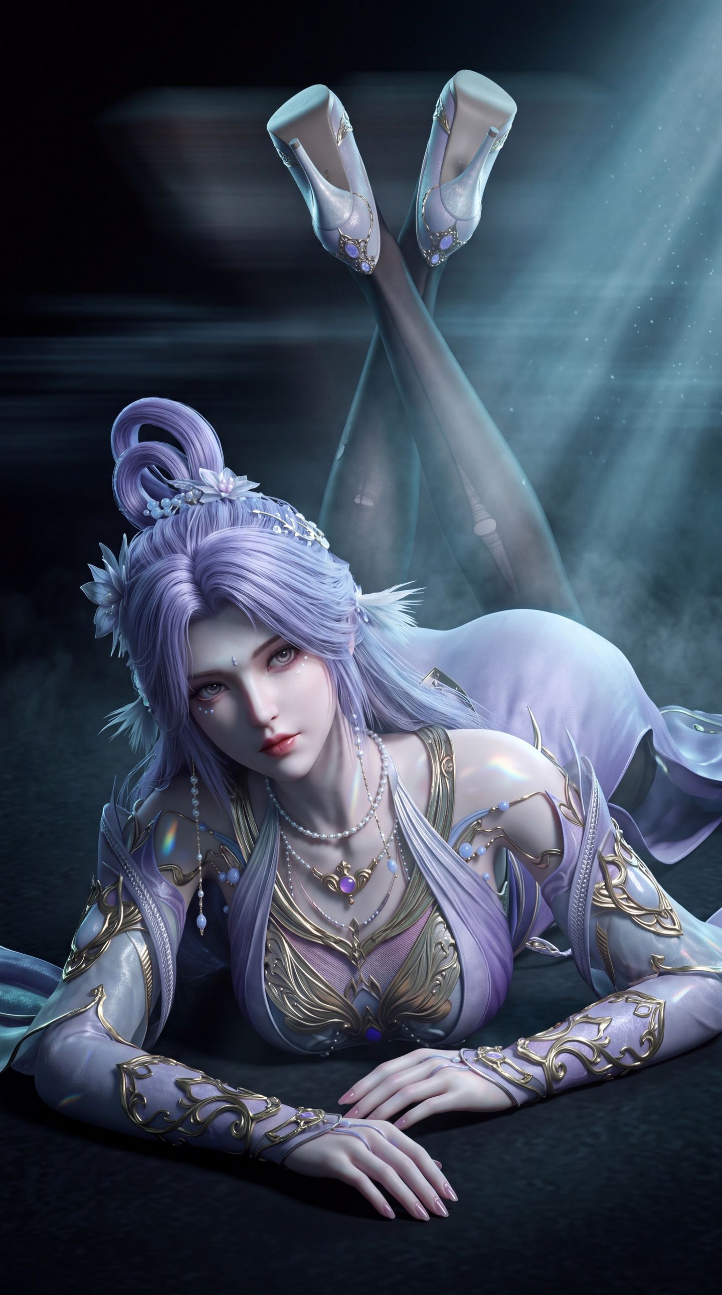 完美世界九劫焚天瑶光仙子 国漫女角色AI图片大全网站,第3张