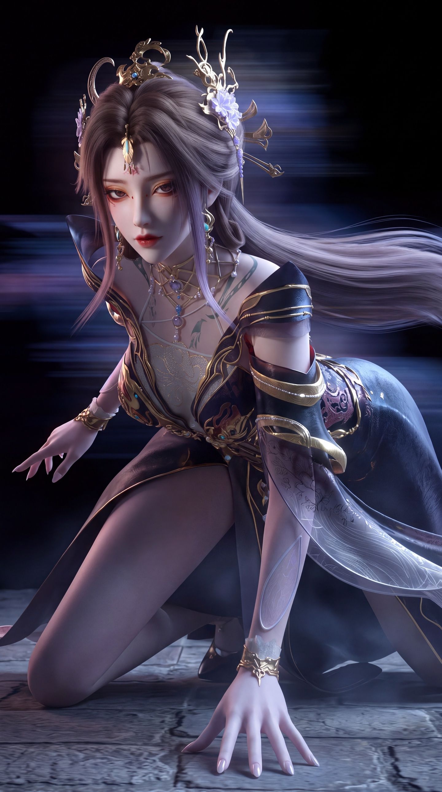 百炼成神动画古佩儿她这个脸妆好看 国漫女神大全,第1张