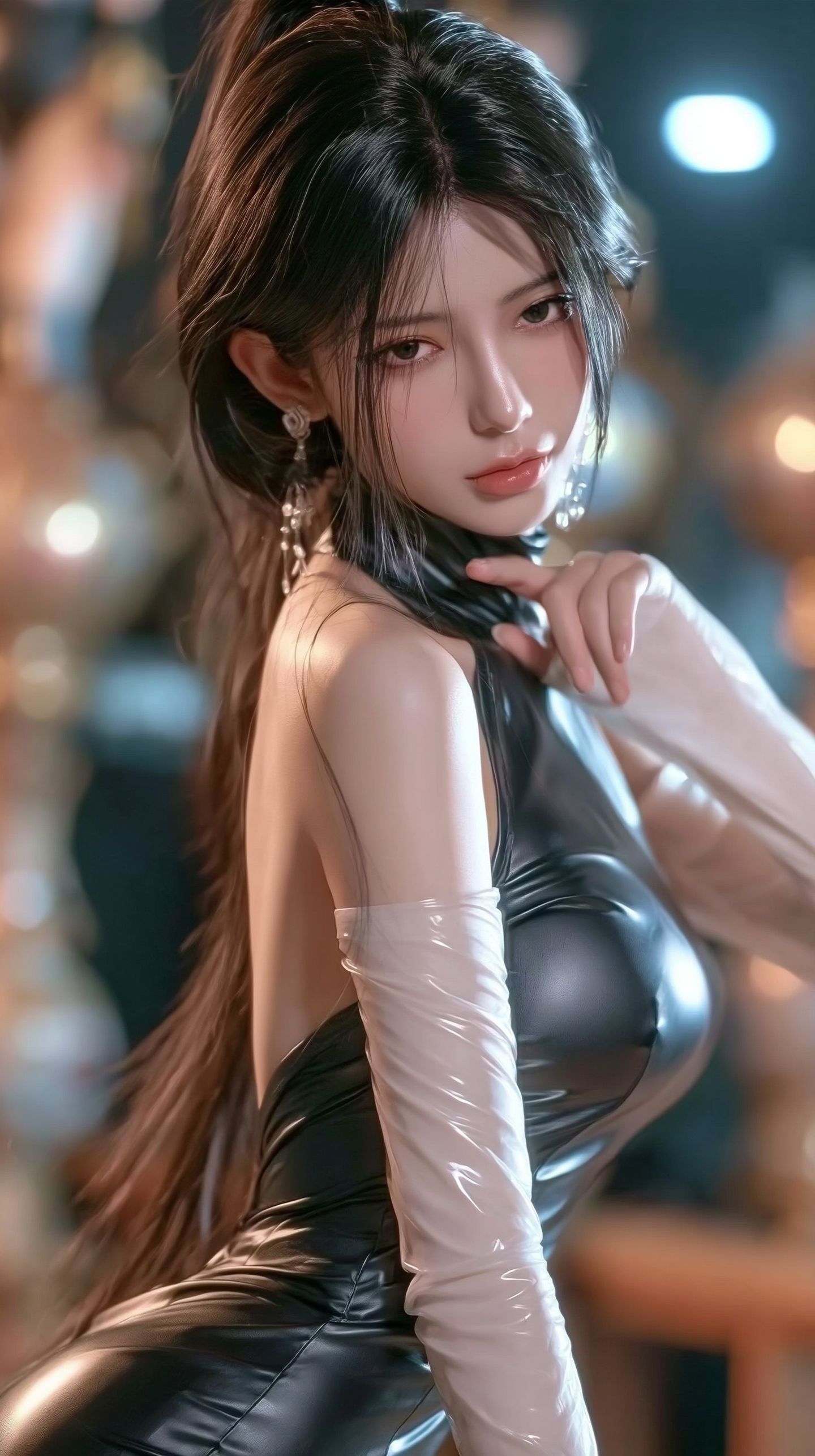 御姐甜妹高清壁纸 AI美女写真 cosplay,第2张