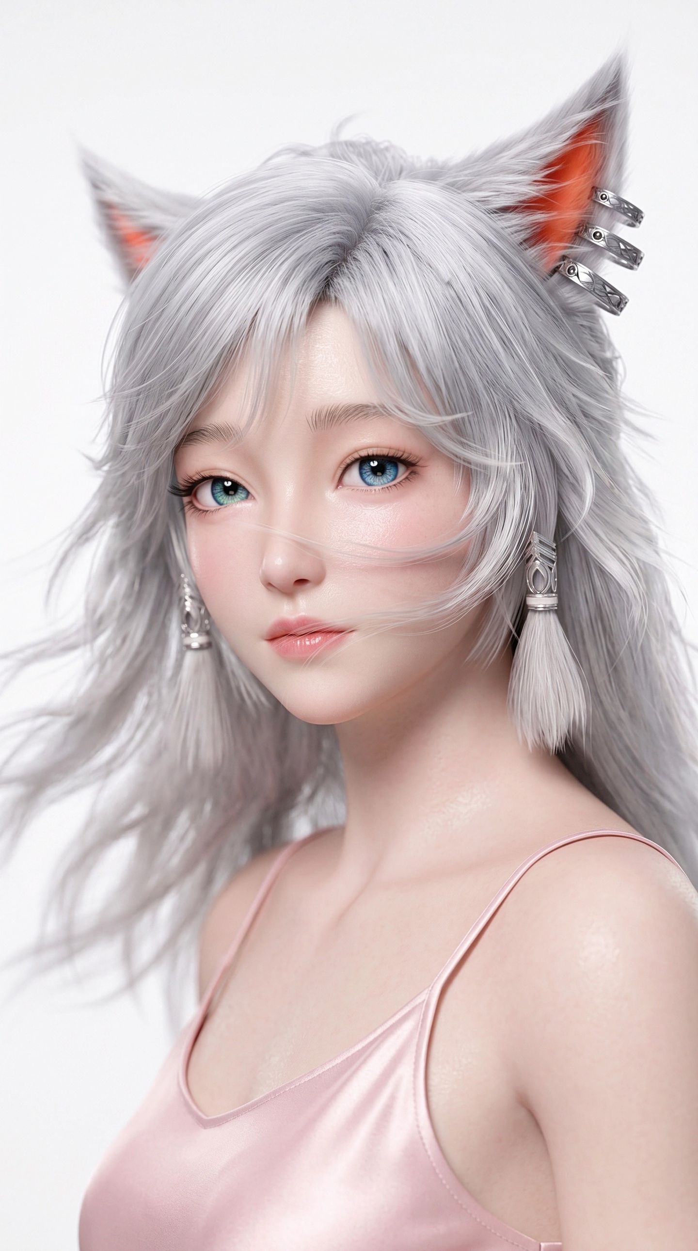 动漫美女图片大全 国漫女神AI图片 凡人修仙传银月脸部特写概念版,第9张