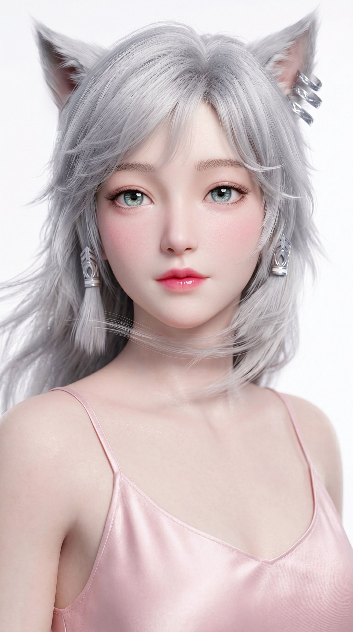 动漫美女图片大全 国漫女神AI图片 凡人修仙传银月脸部特写概念版,第10张