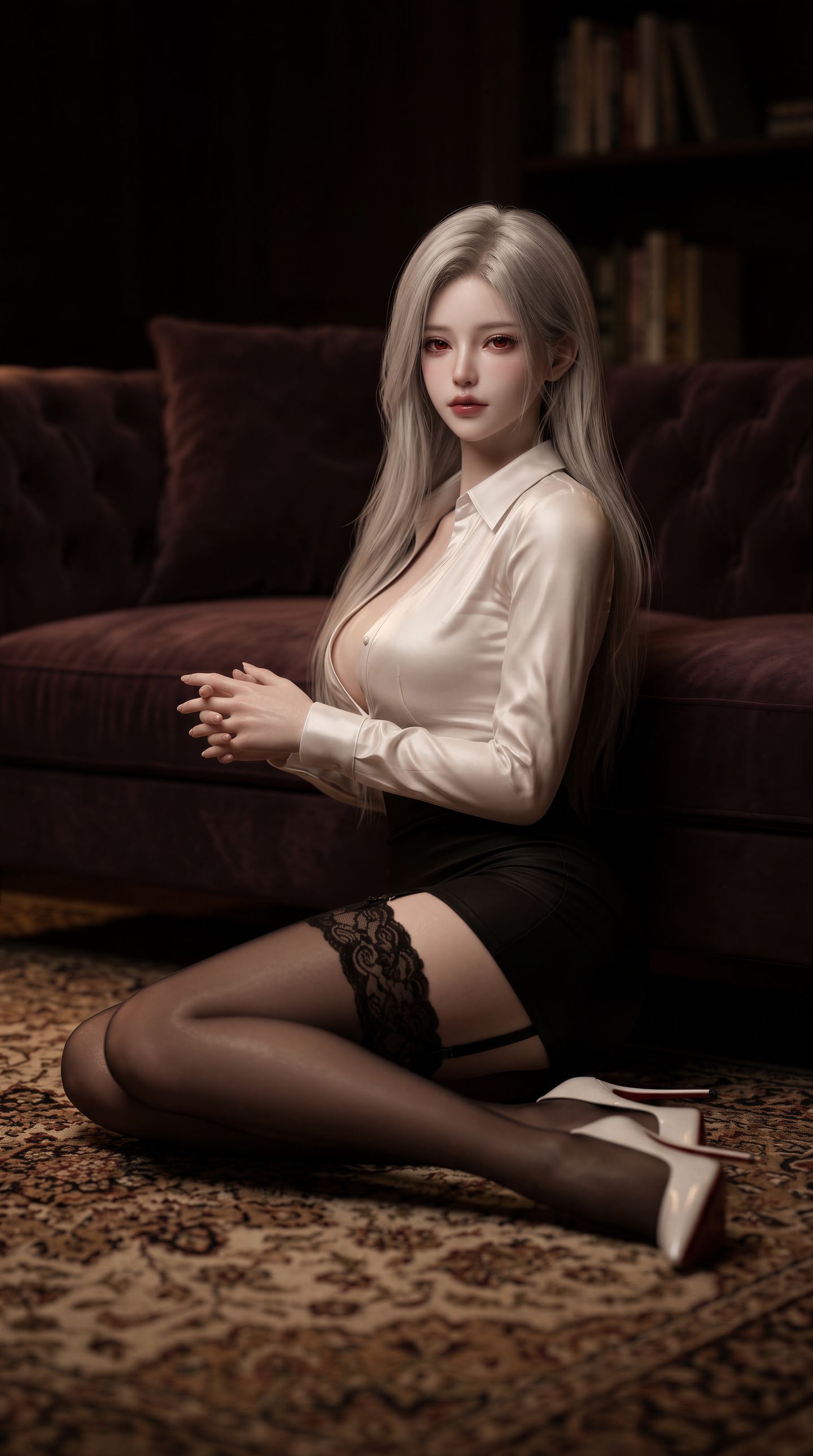 aigc分享 ai美女壁纸图片大全 颜值御姐,第1张